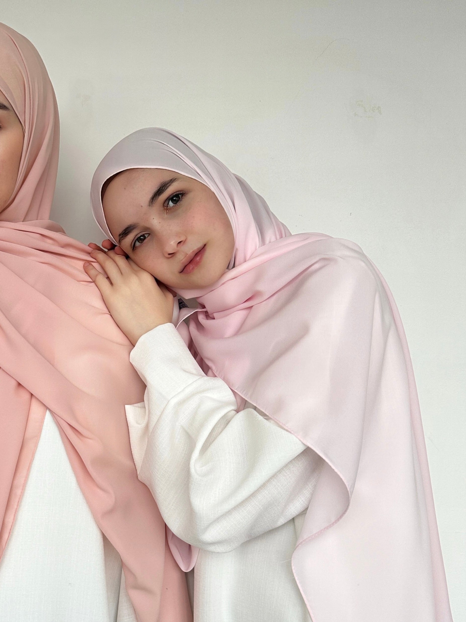 HIJAB SOIE DE MÈDINE ROSE