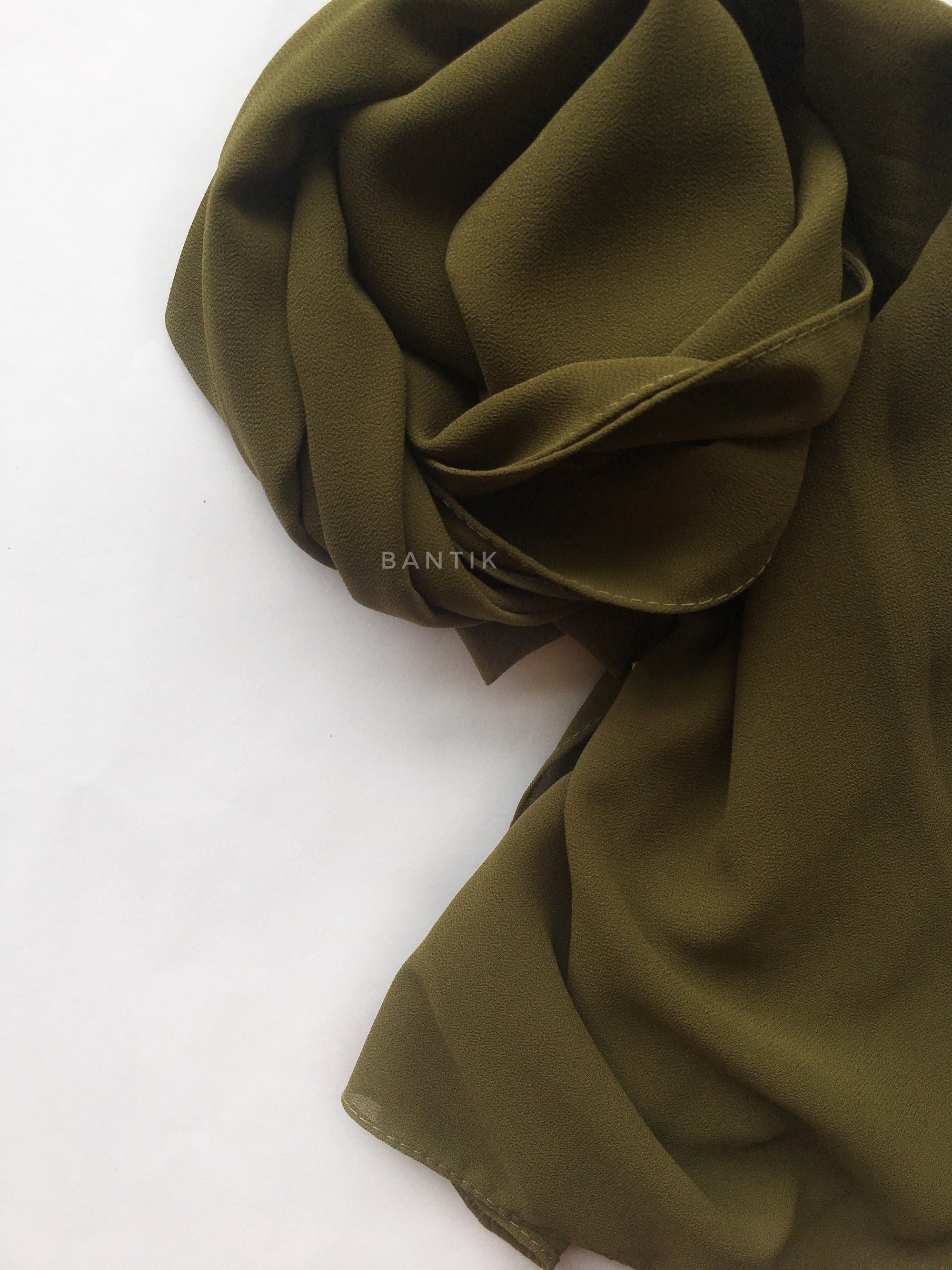 KAKI CLAIR HIJAB MOUSSELINE
