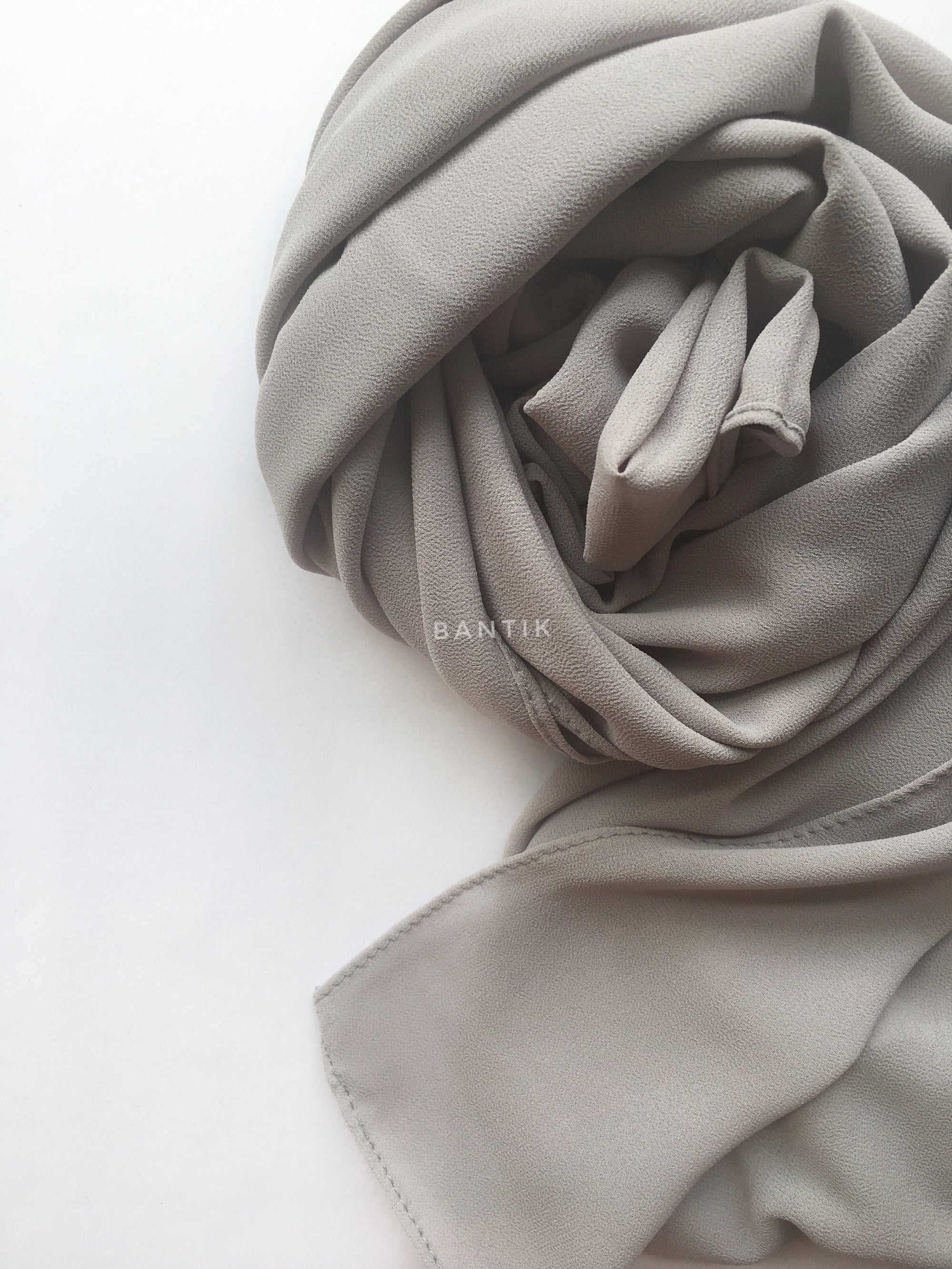 GRIS CLAIR HIJAB MOUSSELINE