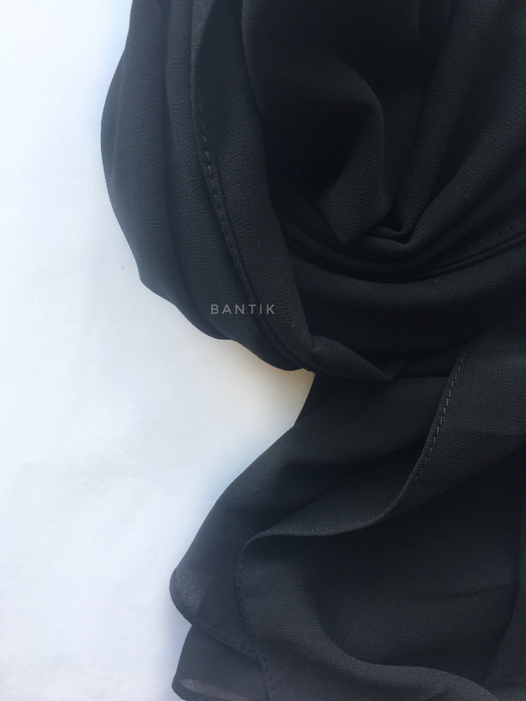 HIJAB MOUSSELINE NOIR