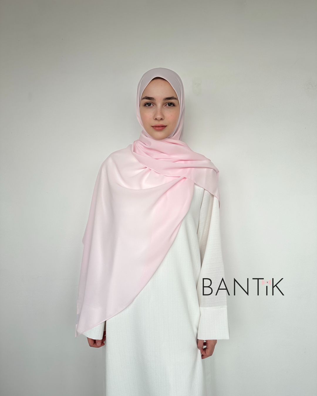 HIJAB SOIE DE MÈDINE ROSE