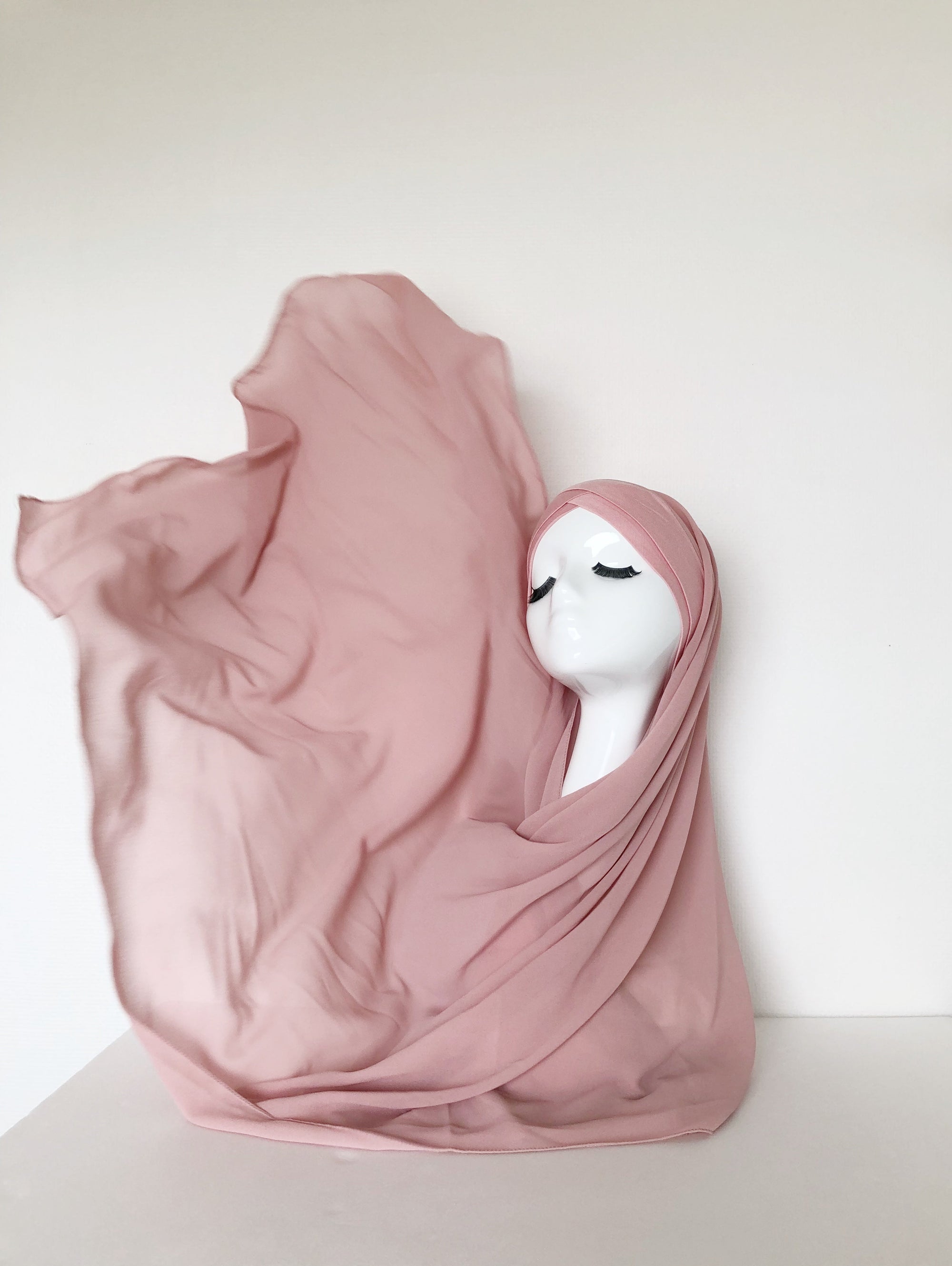 HIJAB À ENFILER ROSE PÂLE