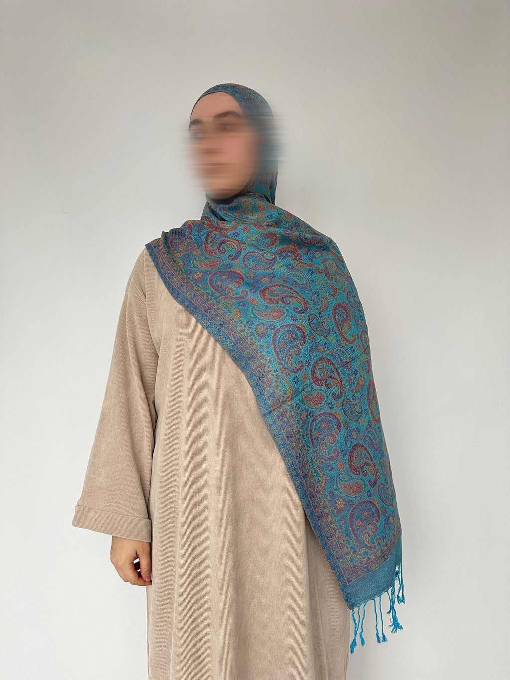 PASHMINA AVEC FRANGES