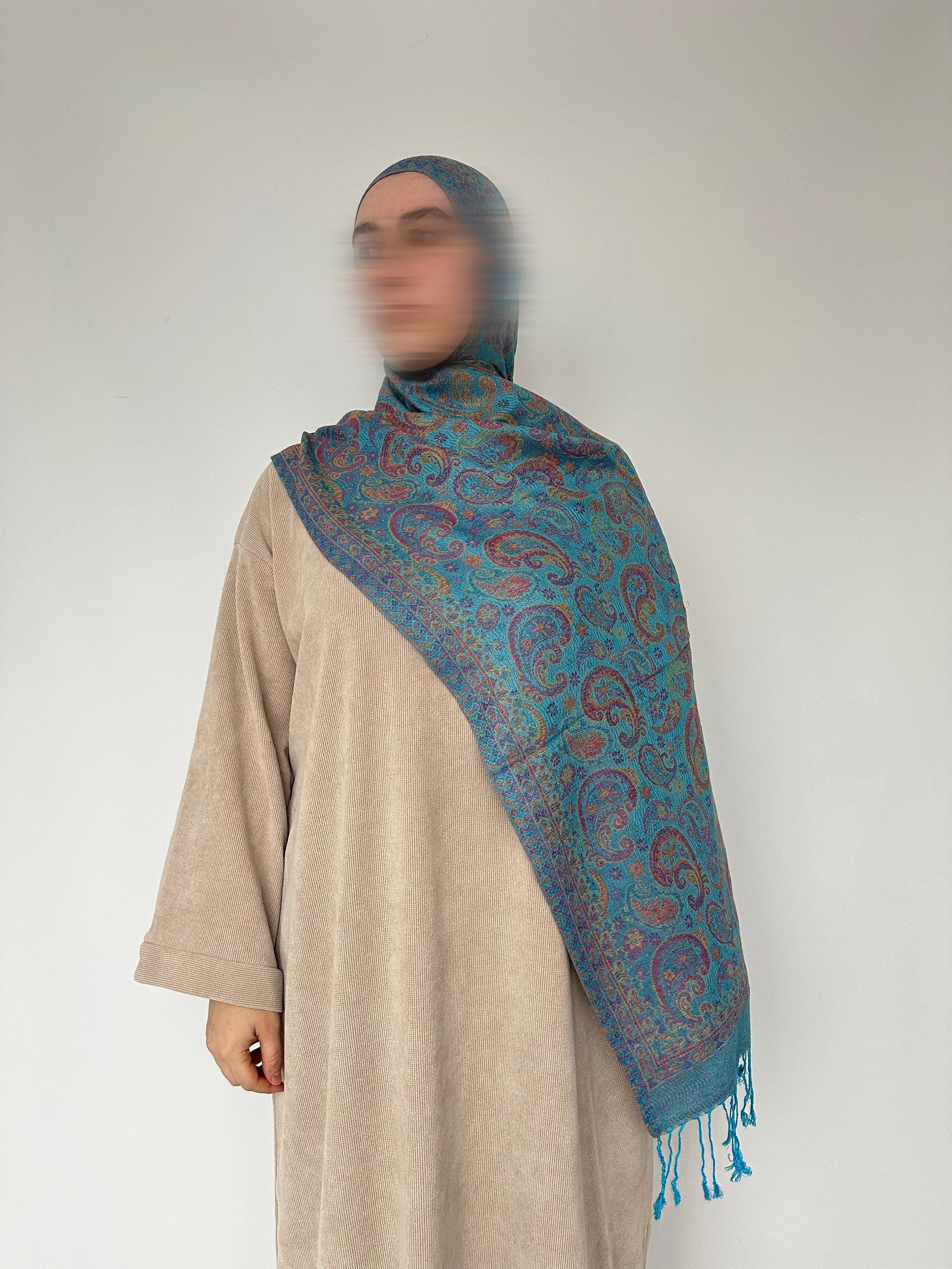 PASHMINA AVEC FRANGES