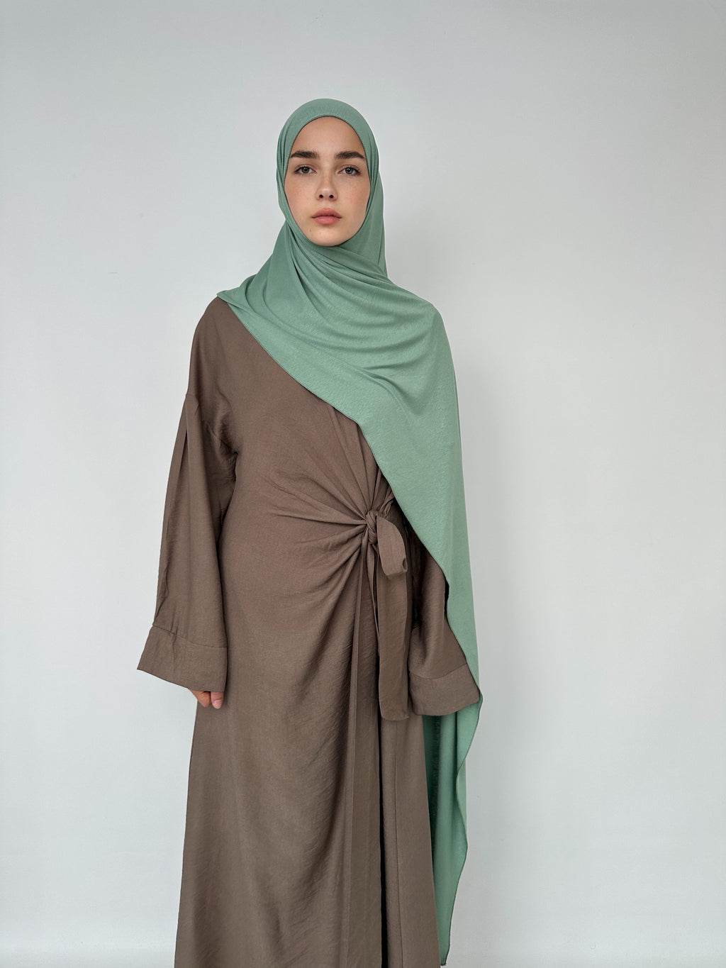 HIJAB JERSEY À ENFILER VERT D’EUX