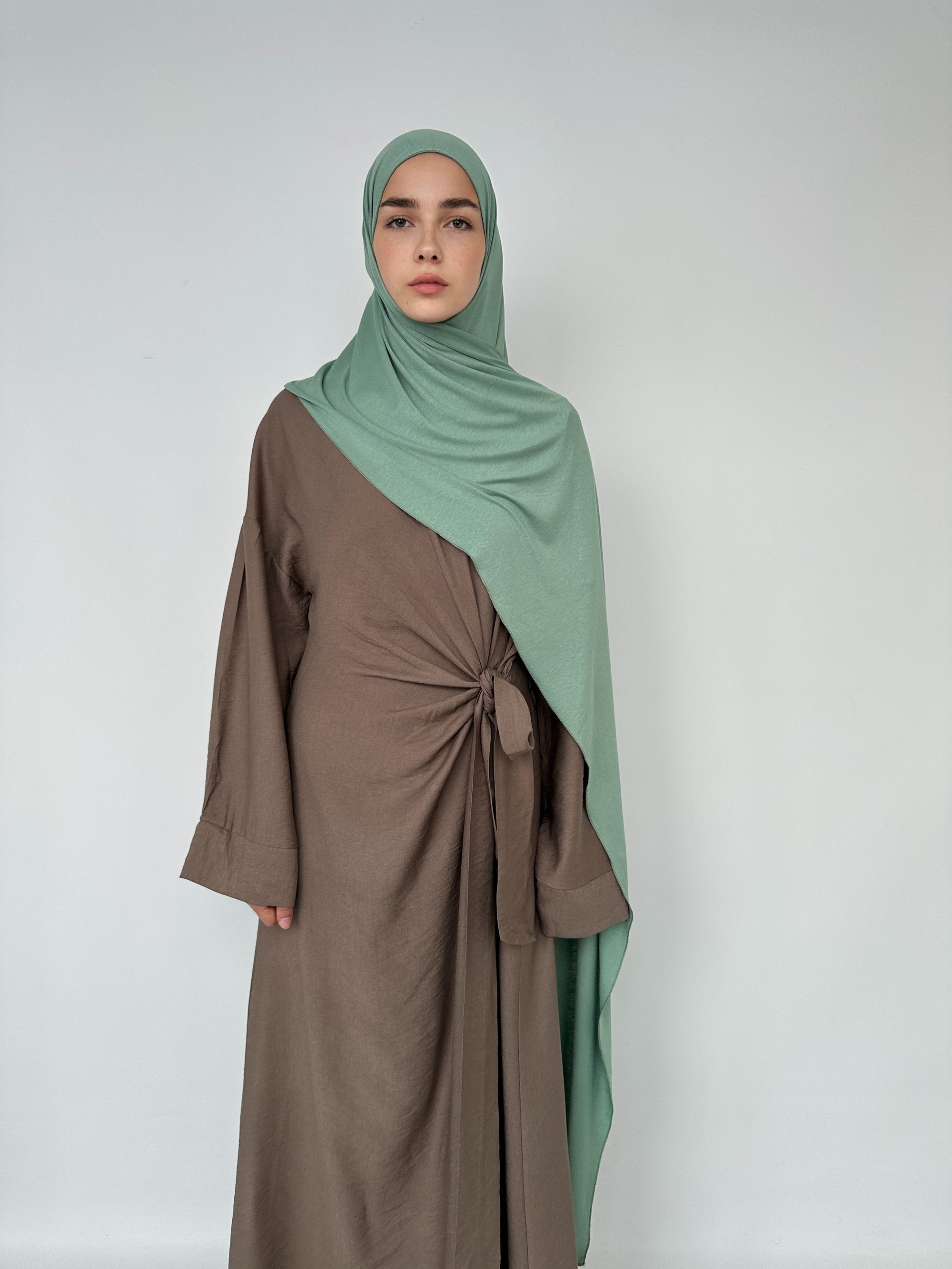 HIJAB JERSEY À ENFILER VERT D’EUX