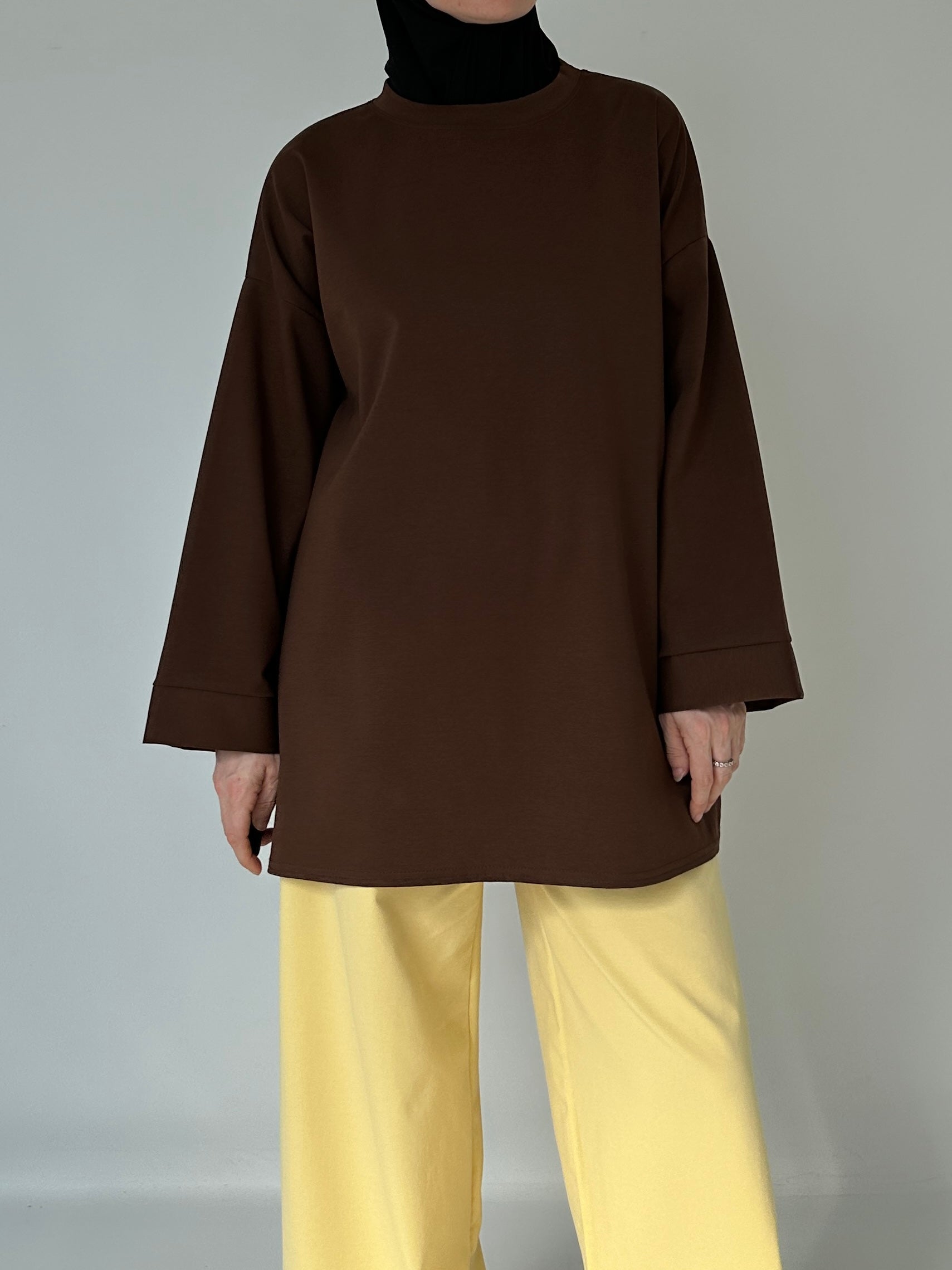 T-SHIRT OVERSIZE CHOCOLATE
