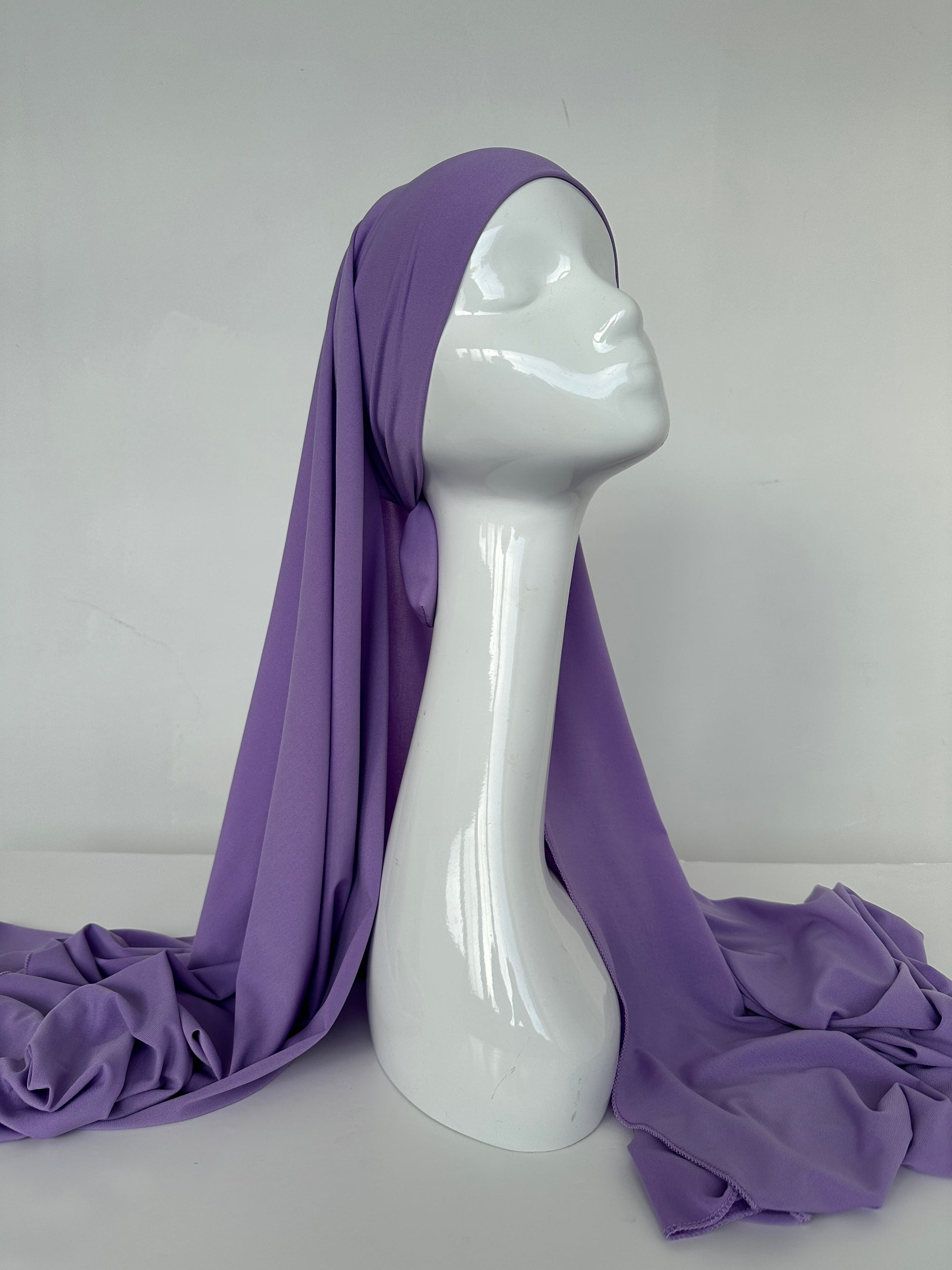 HIJAB JERSEY PREMIUM XL À NOUER LAVANDE
