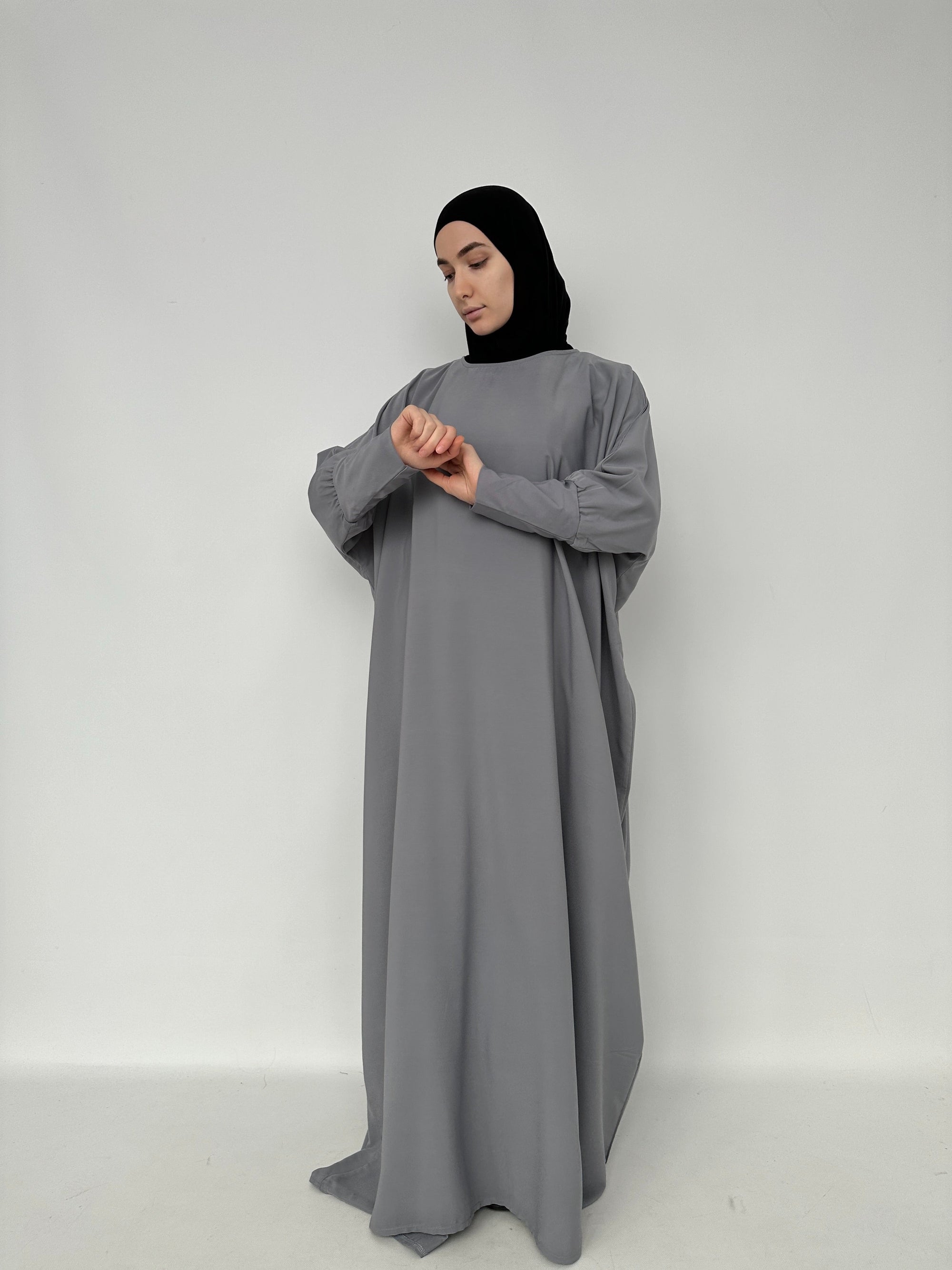 ABAYA SAMAL GRIS
