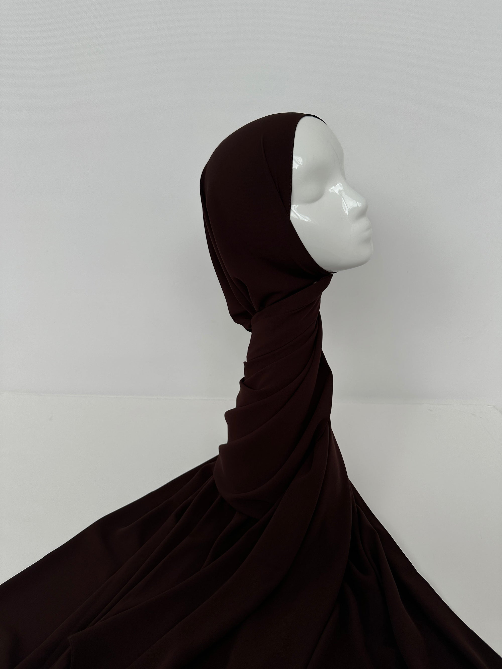 HIJAB SOIE DE MÉDINE CHOCOLAT