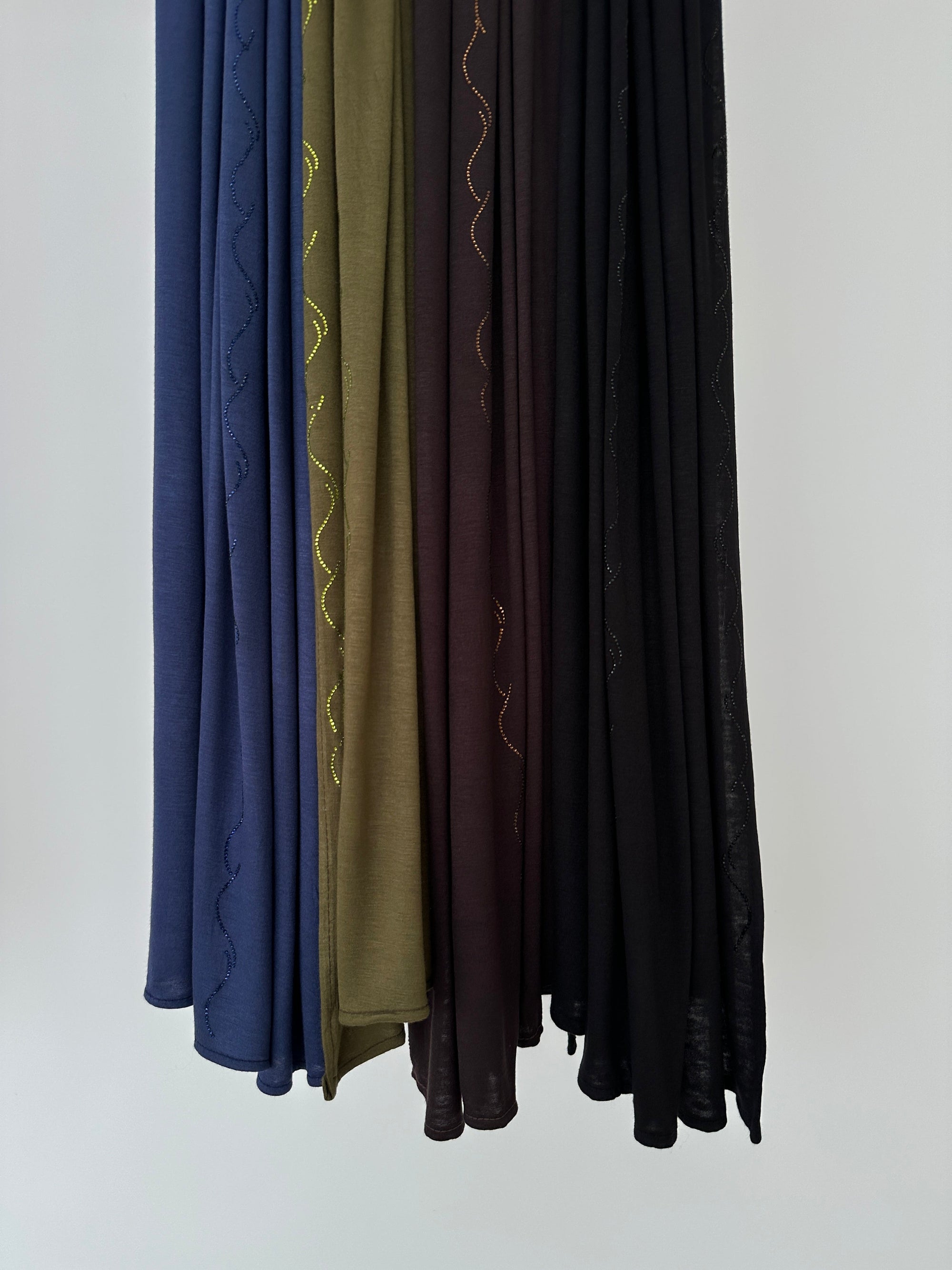 HIJAB JERSEY LUX STRASS KAKI