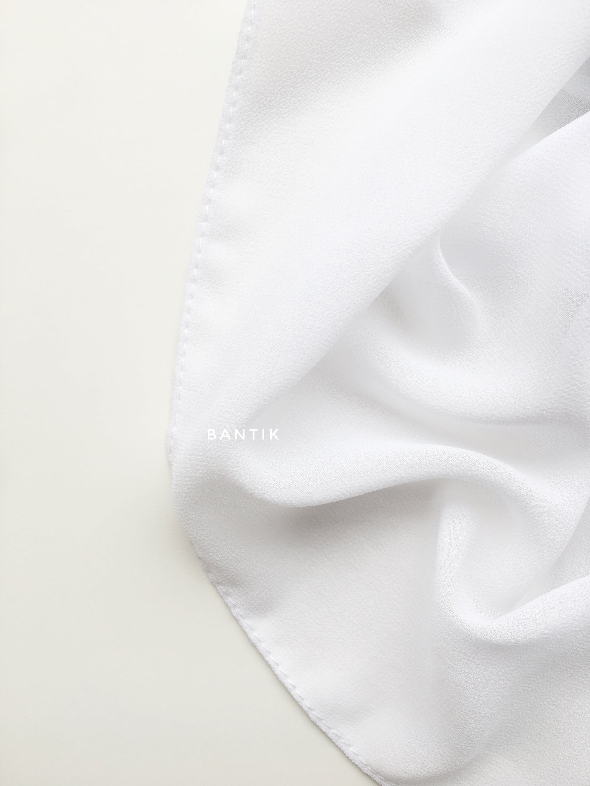 HIJAB CARRÉ XL EN MOUSSELINE BLANC