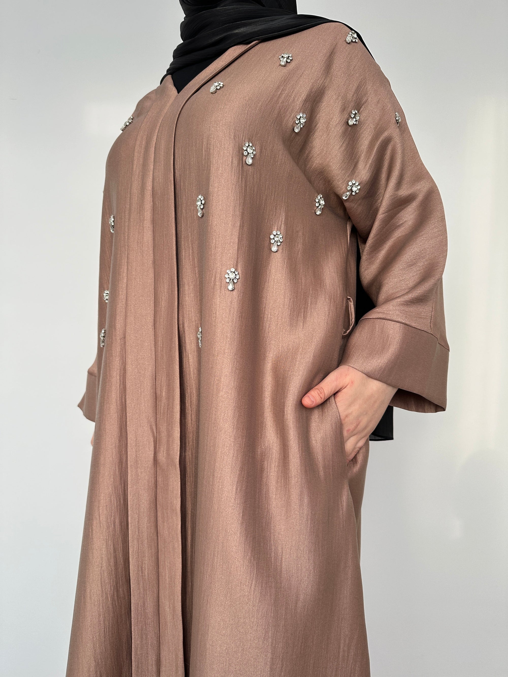 ABAYA LONGUE STRASS