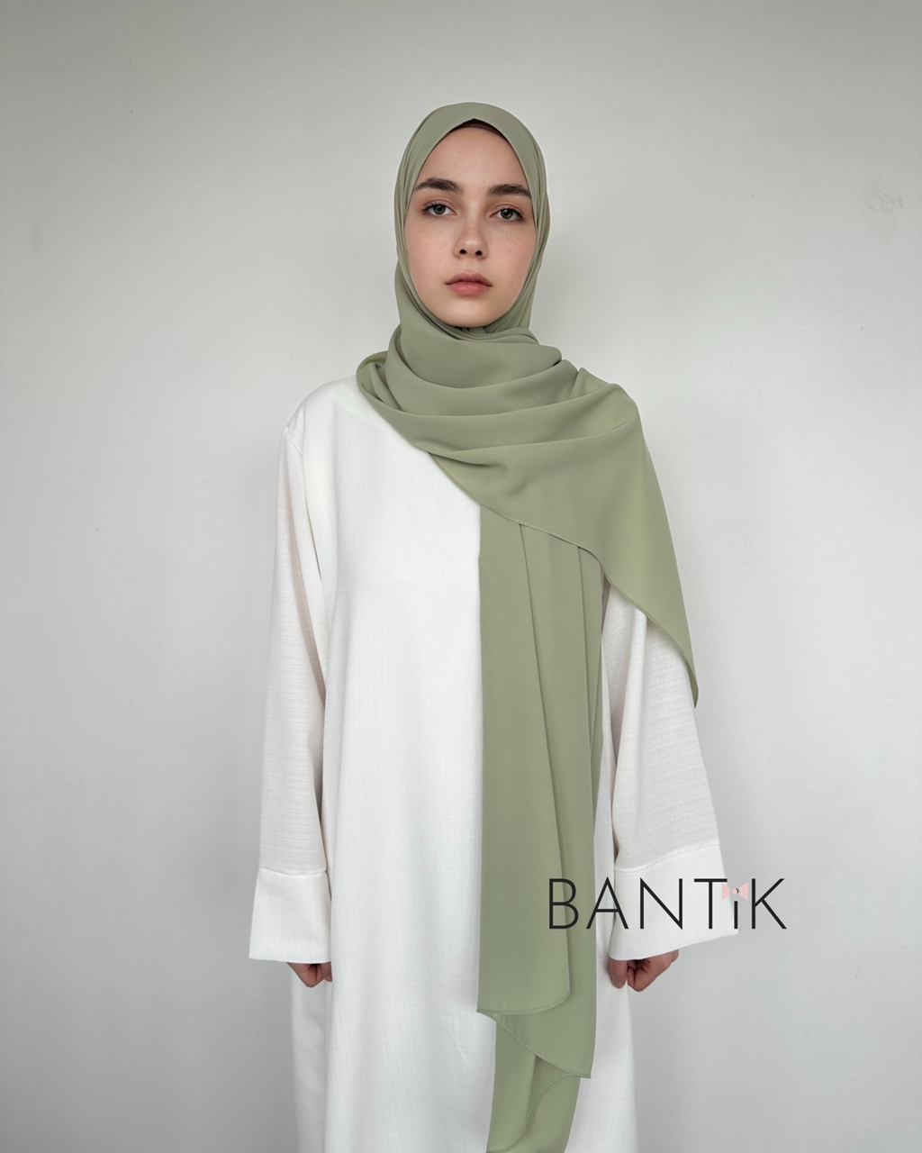 HIJAB SOIE DE MÈDINE VERT