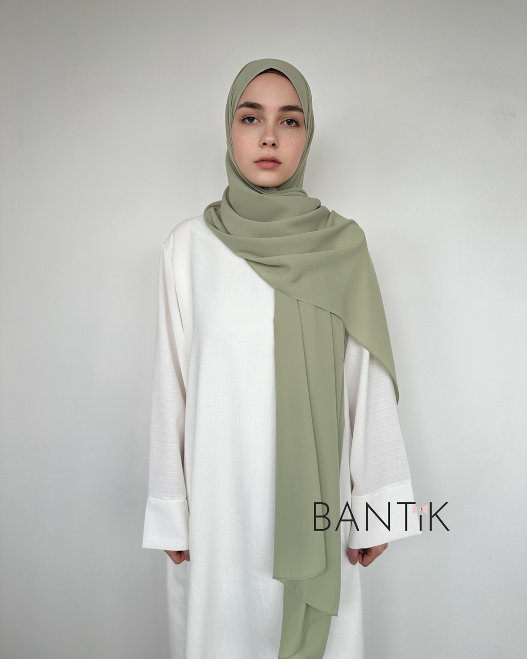 HIJAB SOIE DE MÈDINE VERT