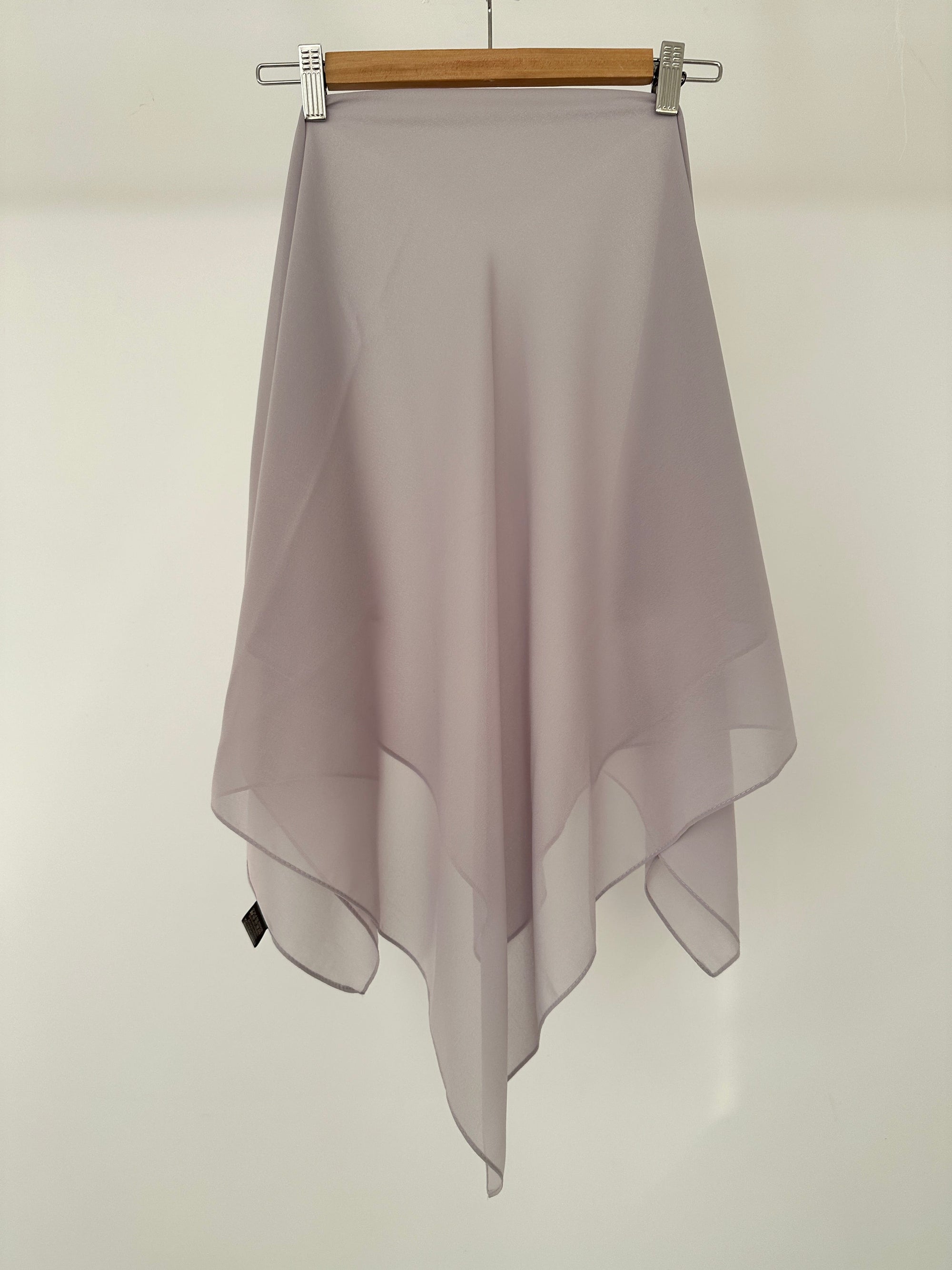 HIJAB CARRÉ EN MOUSSELINE GRIS