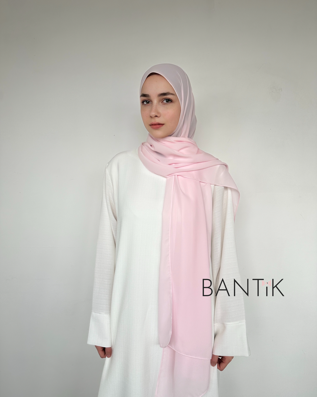 HIJAB SOIE DE MÈDINE ROSE