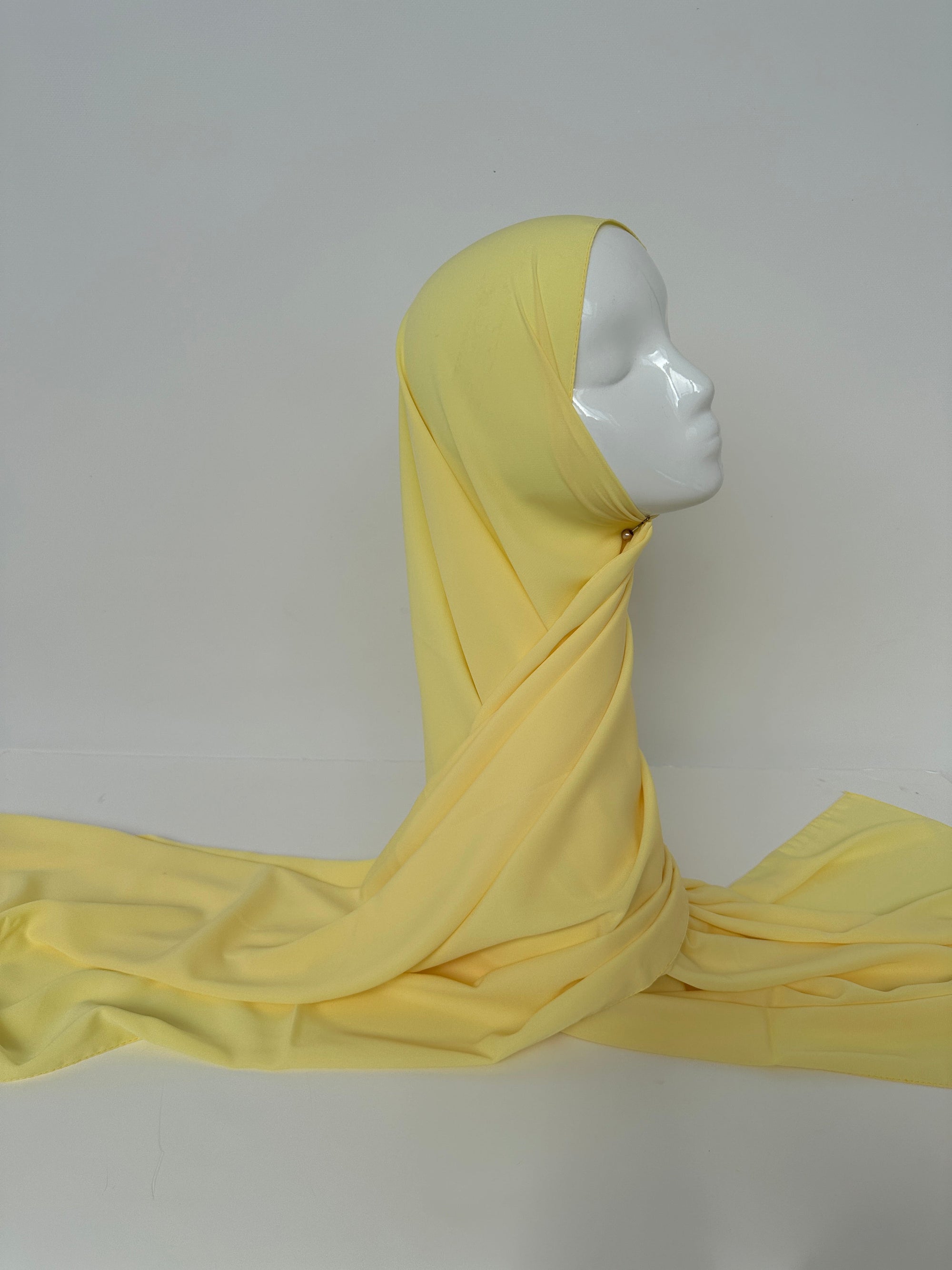 HIJAB SOIE DE MÉDINE CITRON