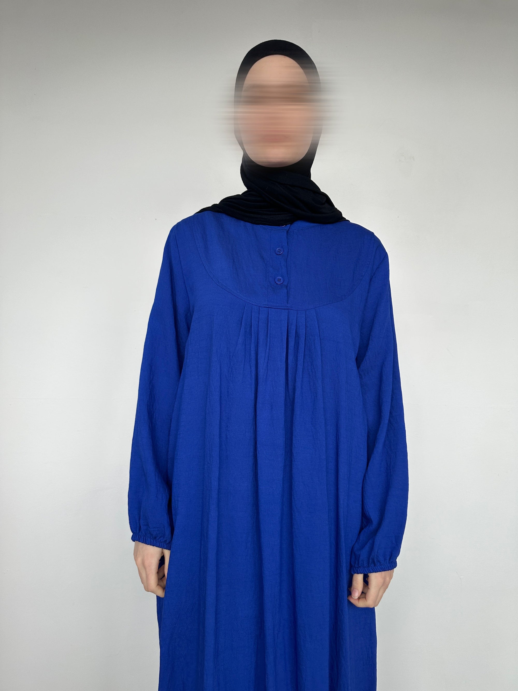 ROBE LINA LONGUE BLEU