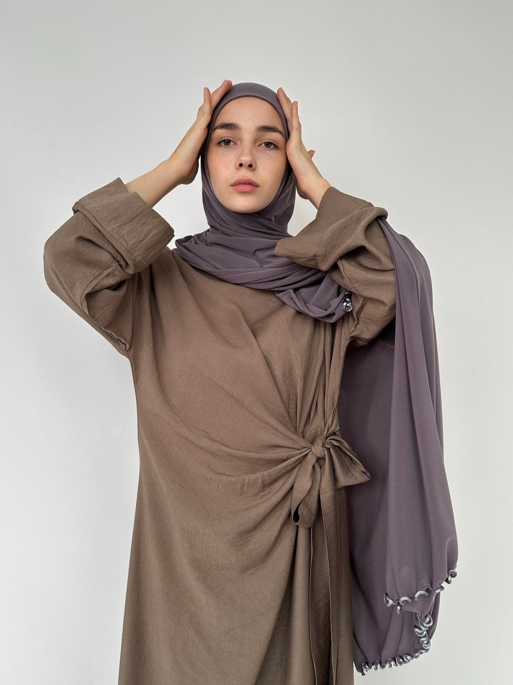 HIJAB JERSEY LUXE FRISÉE PRUNE
