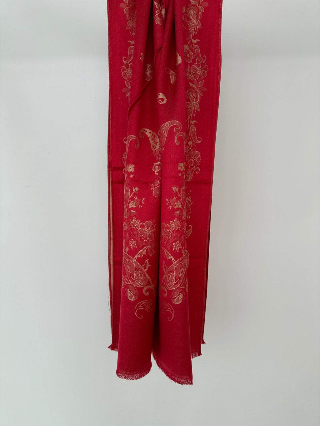 PASHMINA À MOTIFS SATINÉ
