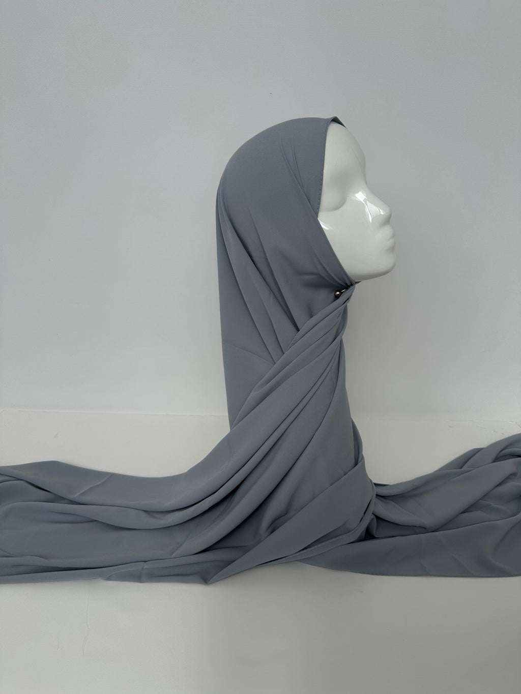 HIJAB SOIE DE MÉDINE GRIS