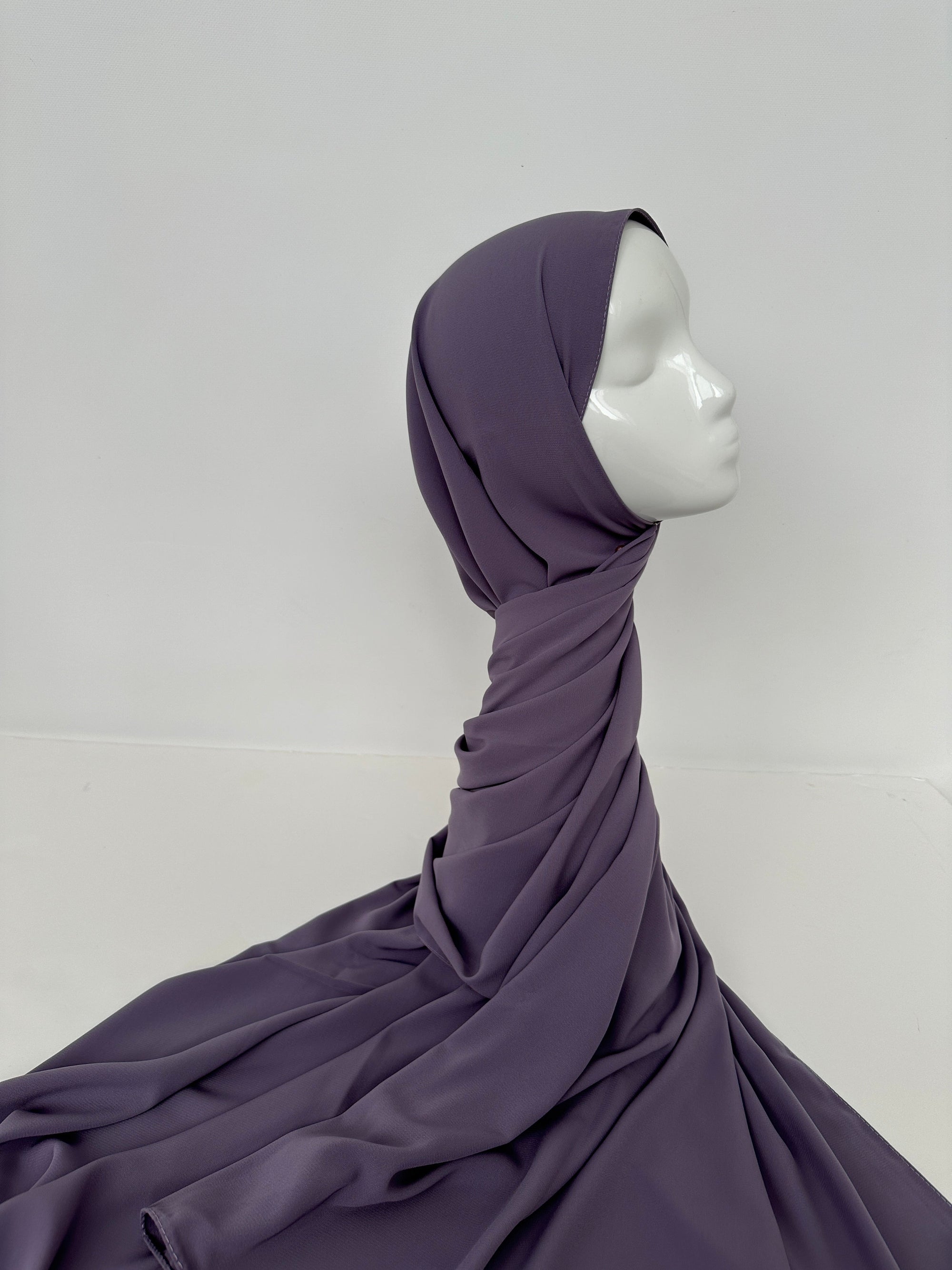 HIJAB SOIE DE MÉDINE LAVANDE