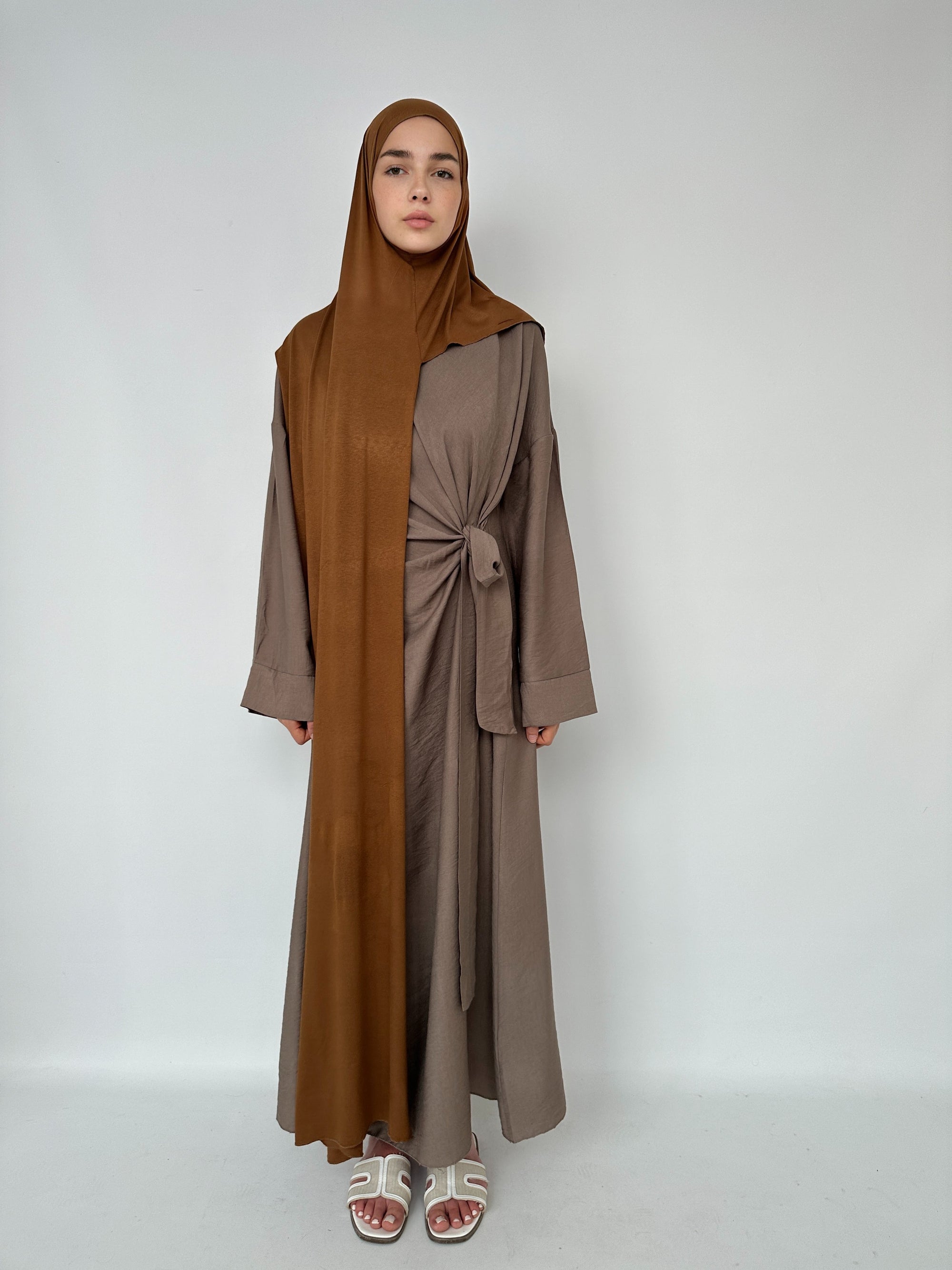 HIJAB JERSEY À ENFILER CARAMEL