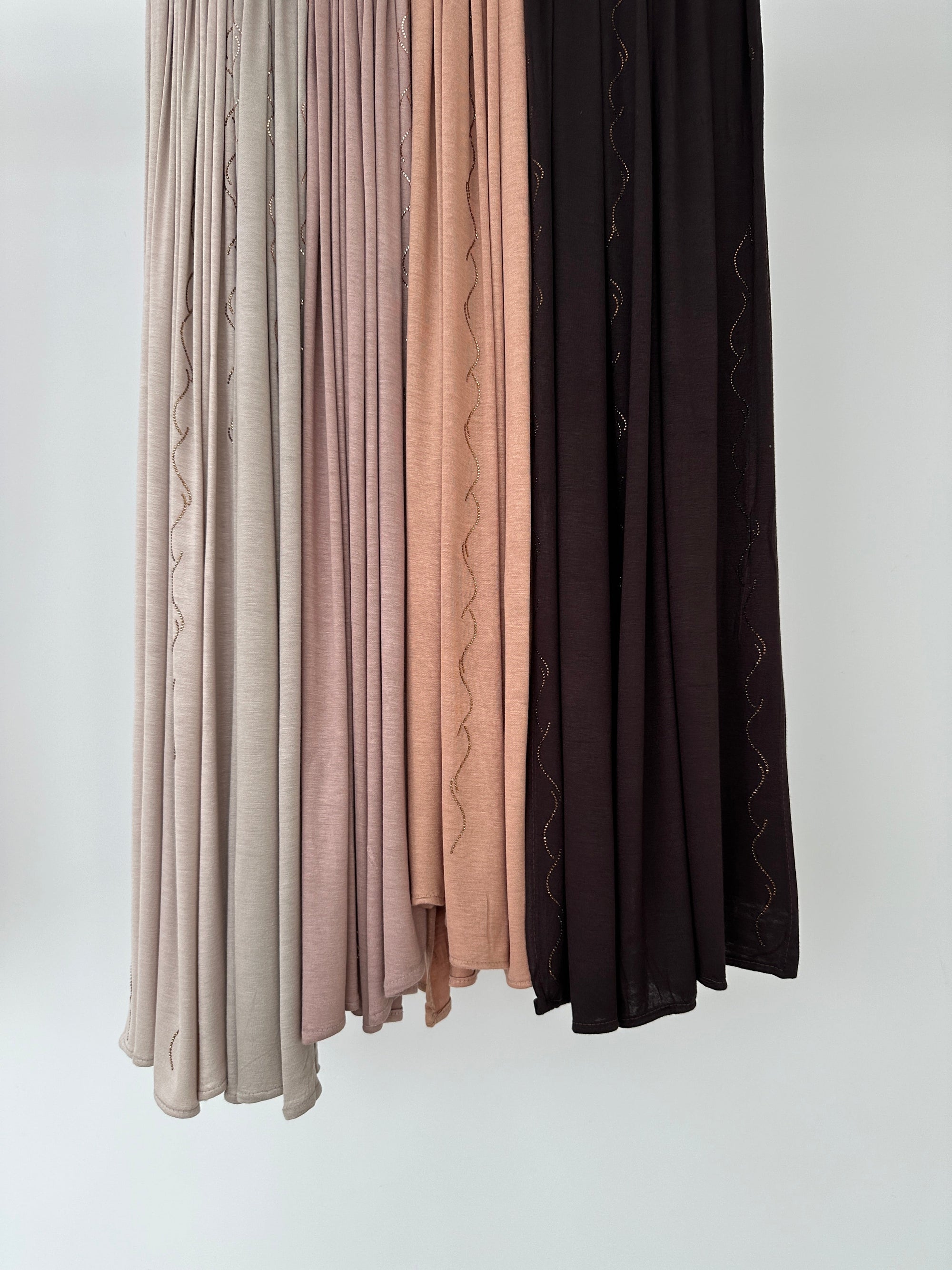 HIJAB JERSEY LUX STRASS CARAMEL