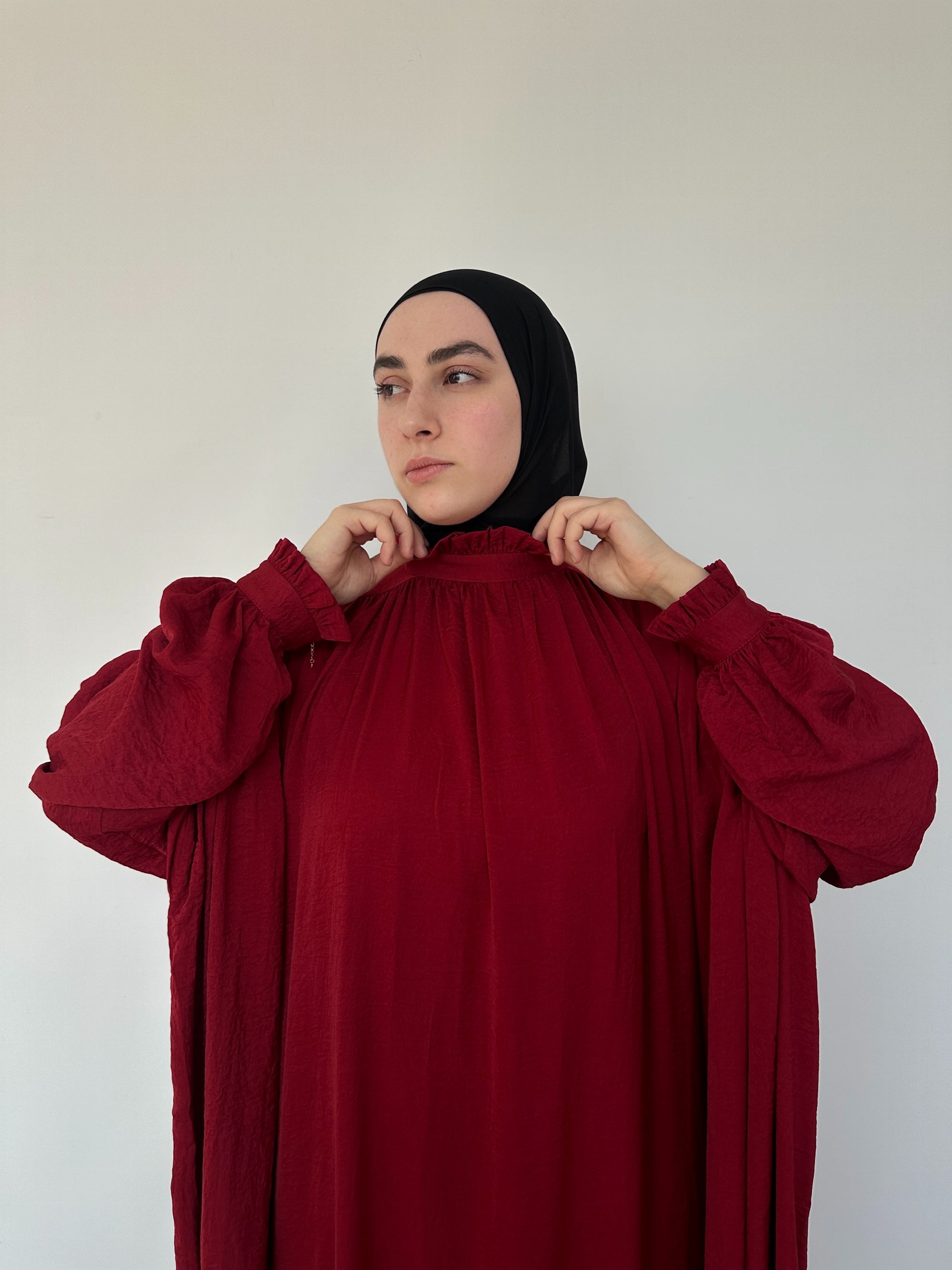 ABAYA SELENE BORDEAUX