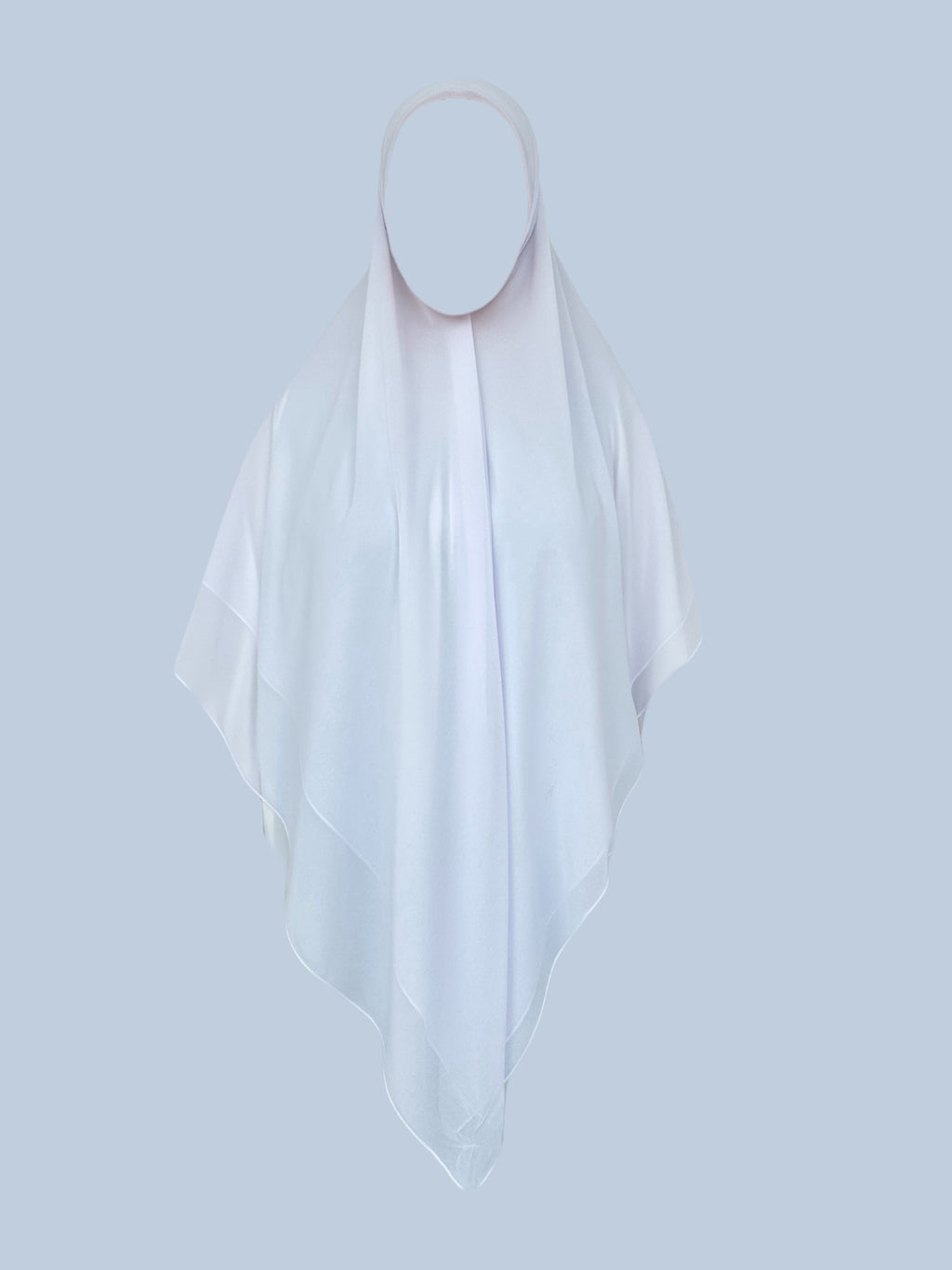 HIJAB CARRÉ XL EN MOUSSELINE BLANC