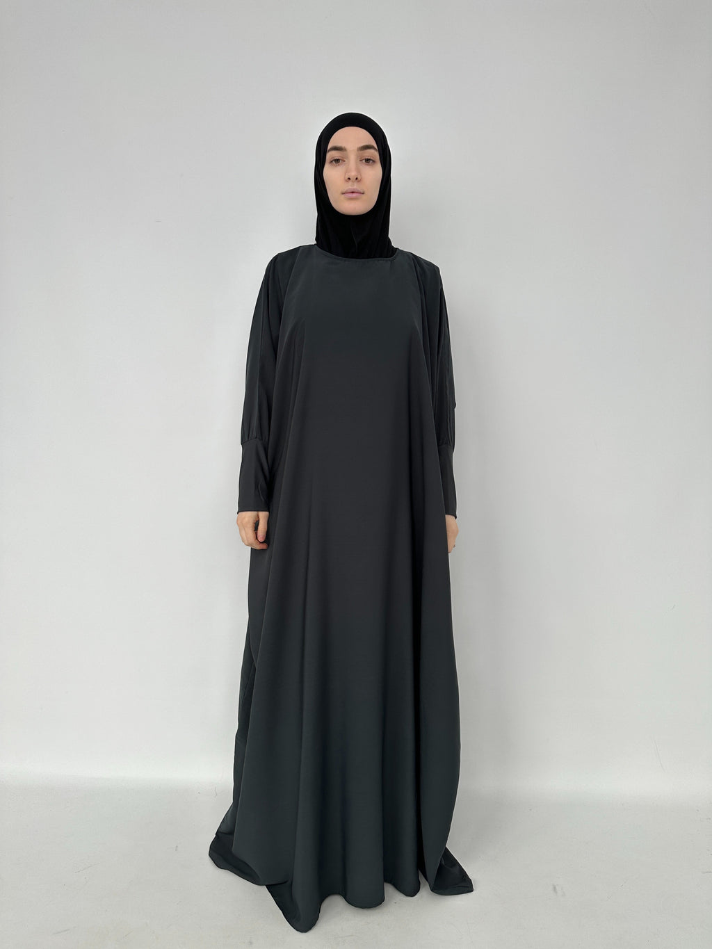 ABAYA SAMAL GRIS FONCÉ