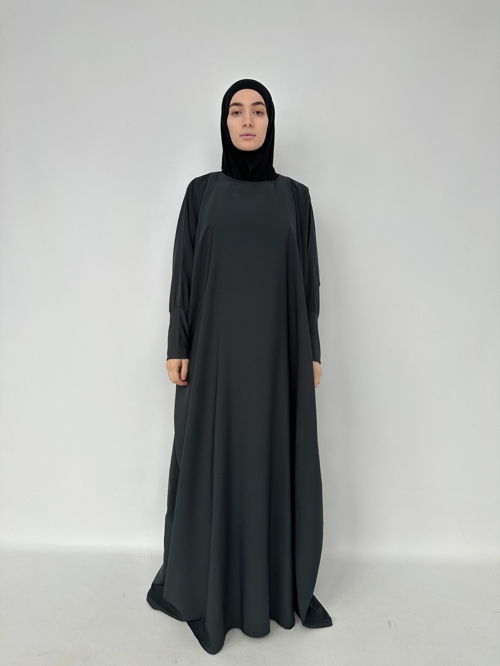 ABAYA SAMAL GRIS FONCÉ