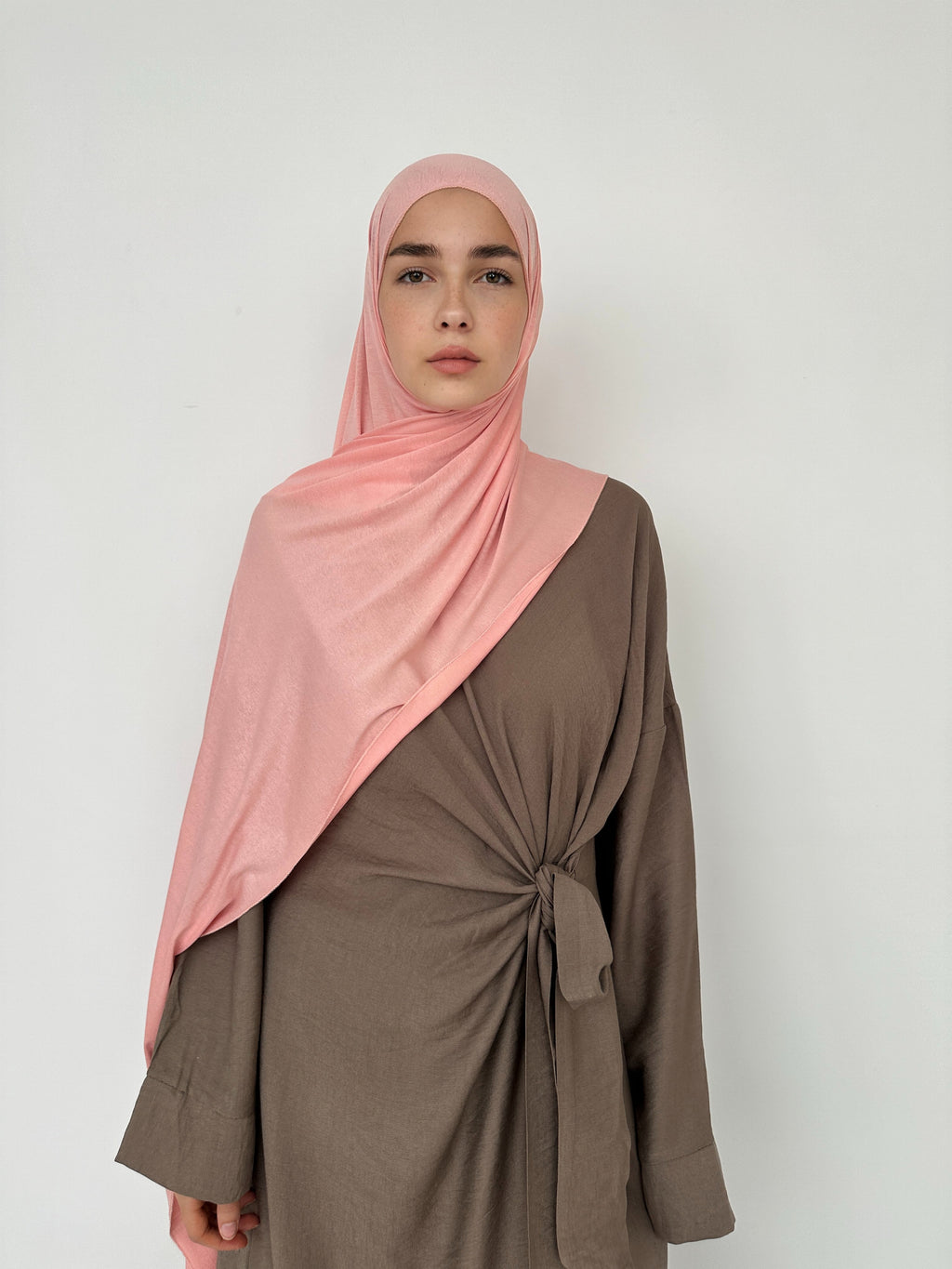 HIJAB JERSEY À ENFILER ROSE PÂLE