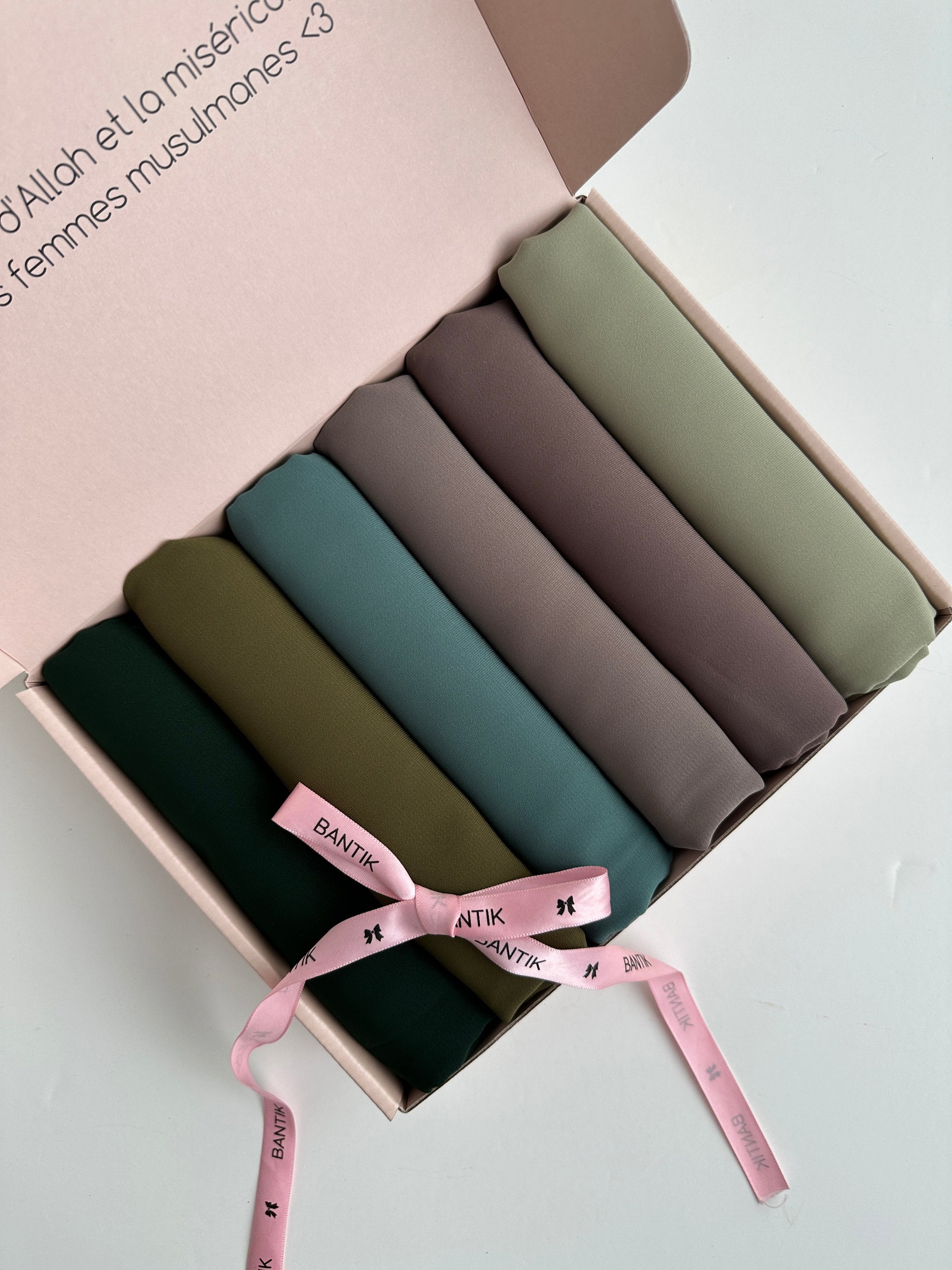 BOX 6 HIJABS SOIE DE MÉDINE