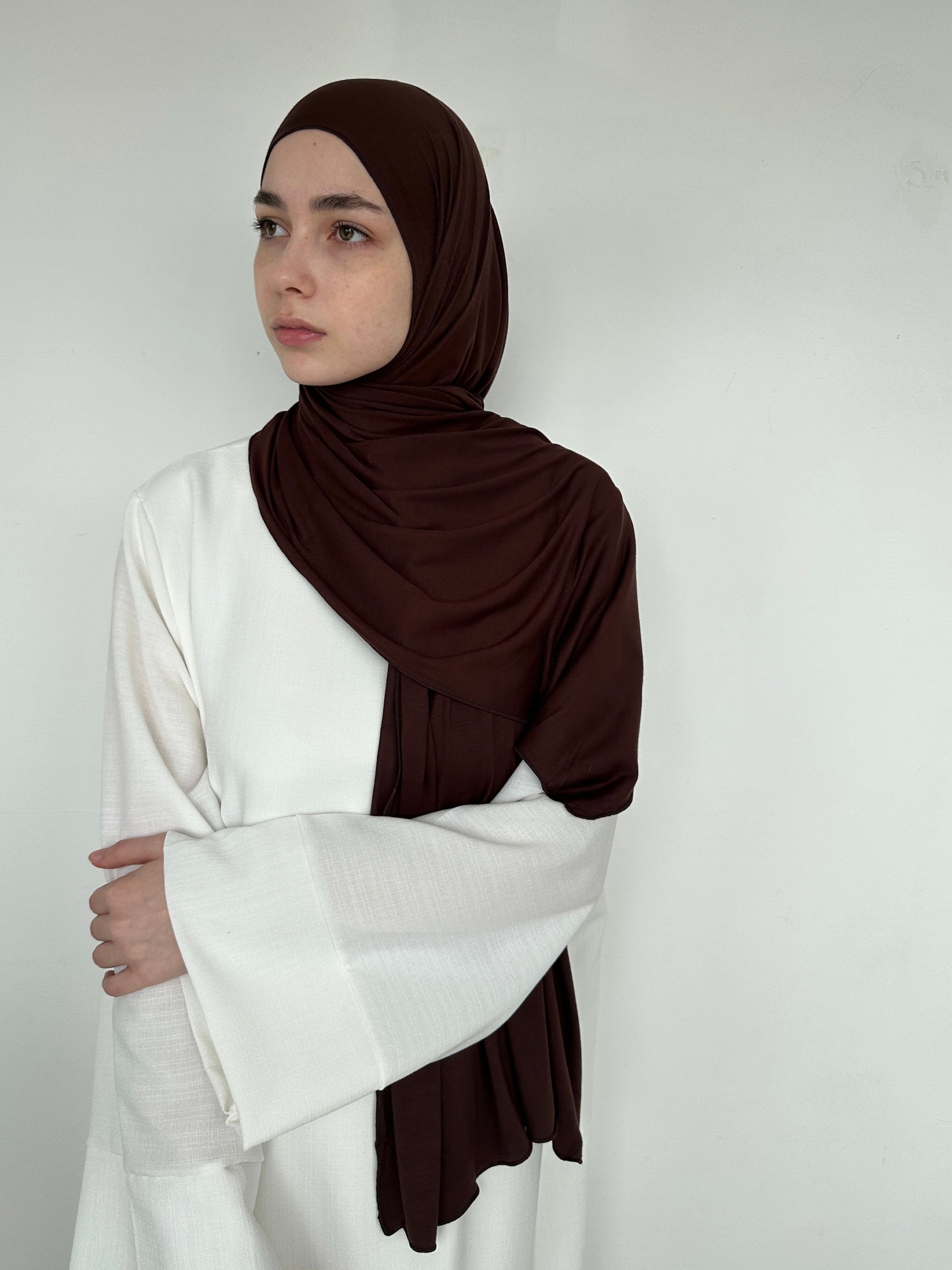 HIJAB JERSEY CHOCOLATE