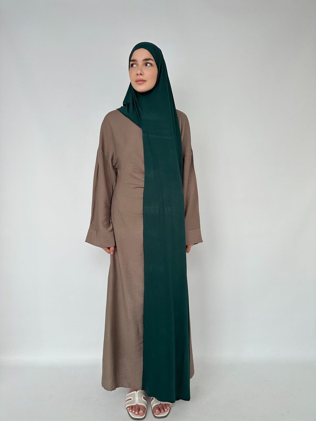 HIJAB JERSEY À ENFILER VERT