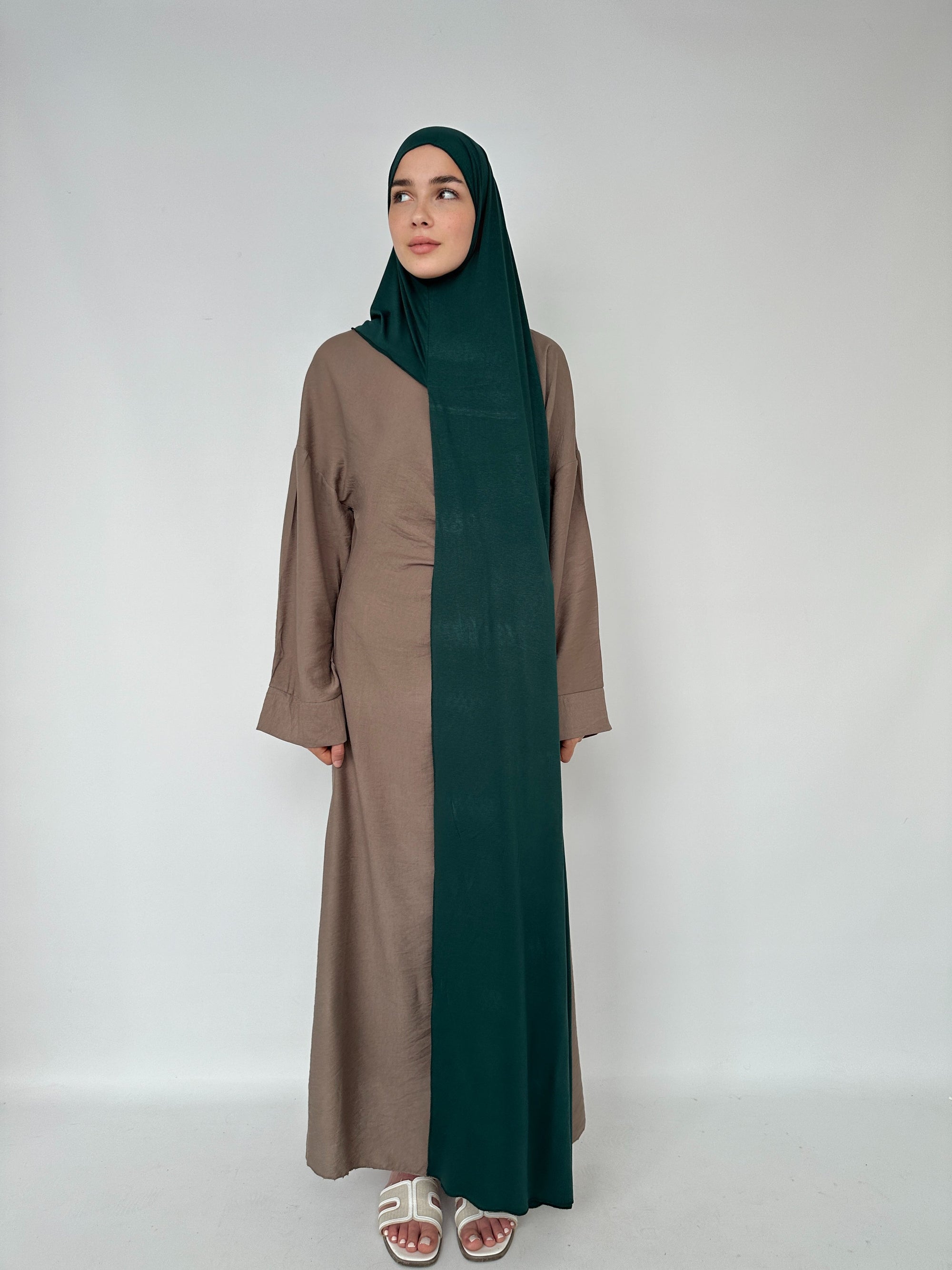 HIJAB JERSEY À ENFILER VERT