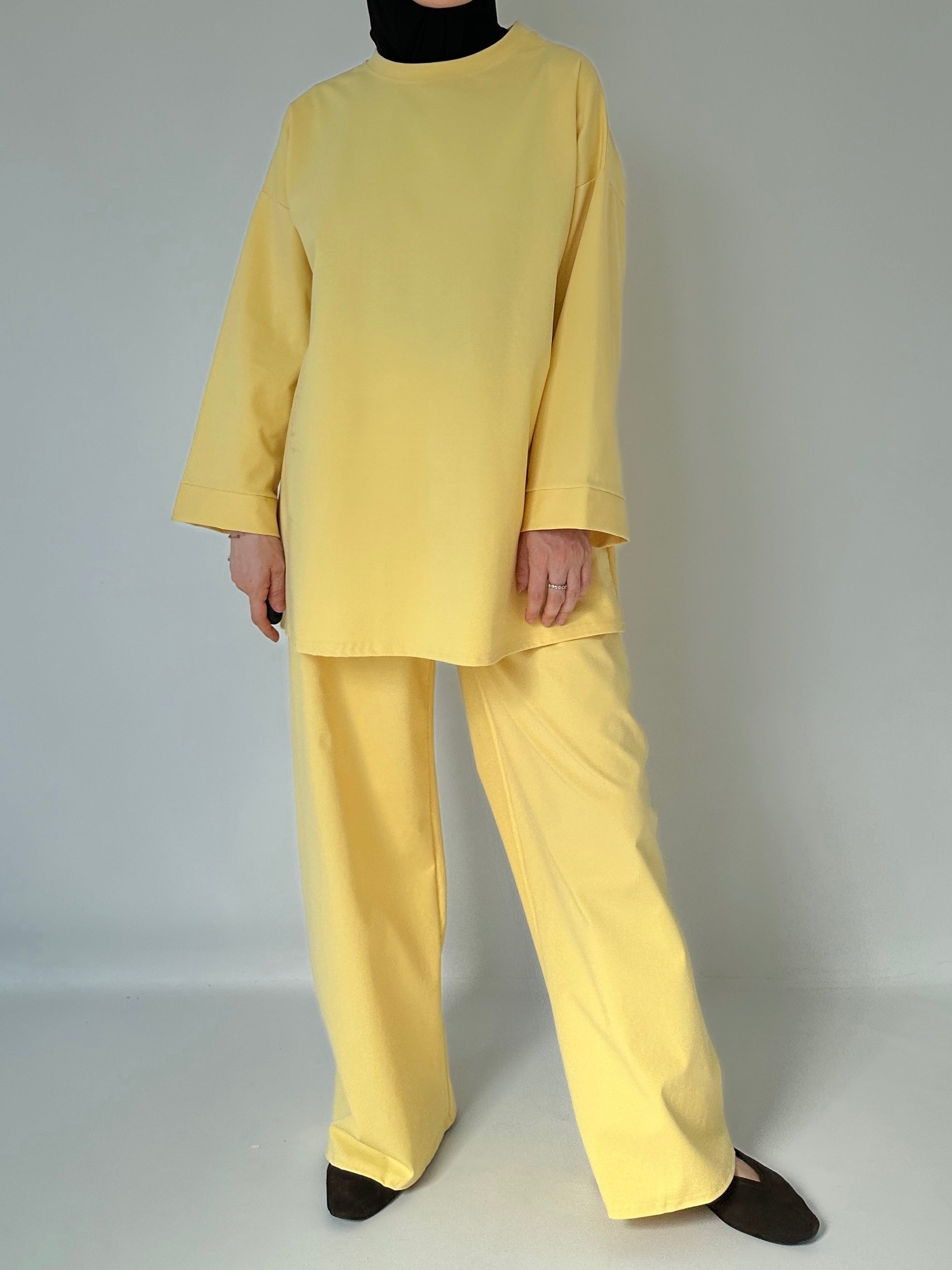 T-SHIRT OVERSIZE CITRON