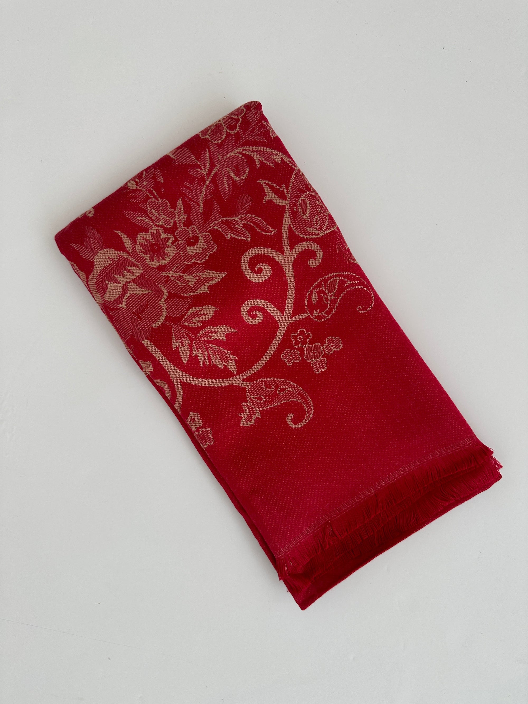 PASHMINA À MOTIFS SATINÉ