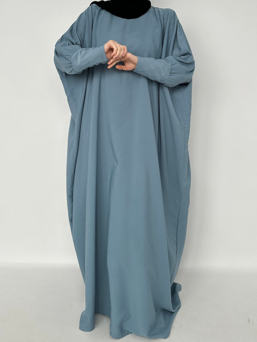 ABAYA SAMAL BLEU GRIS