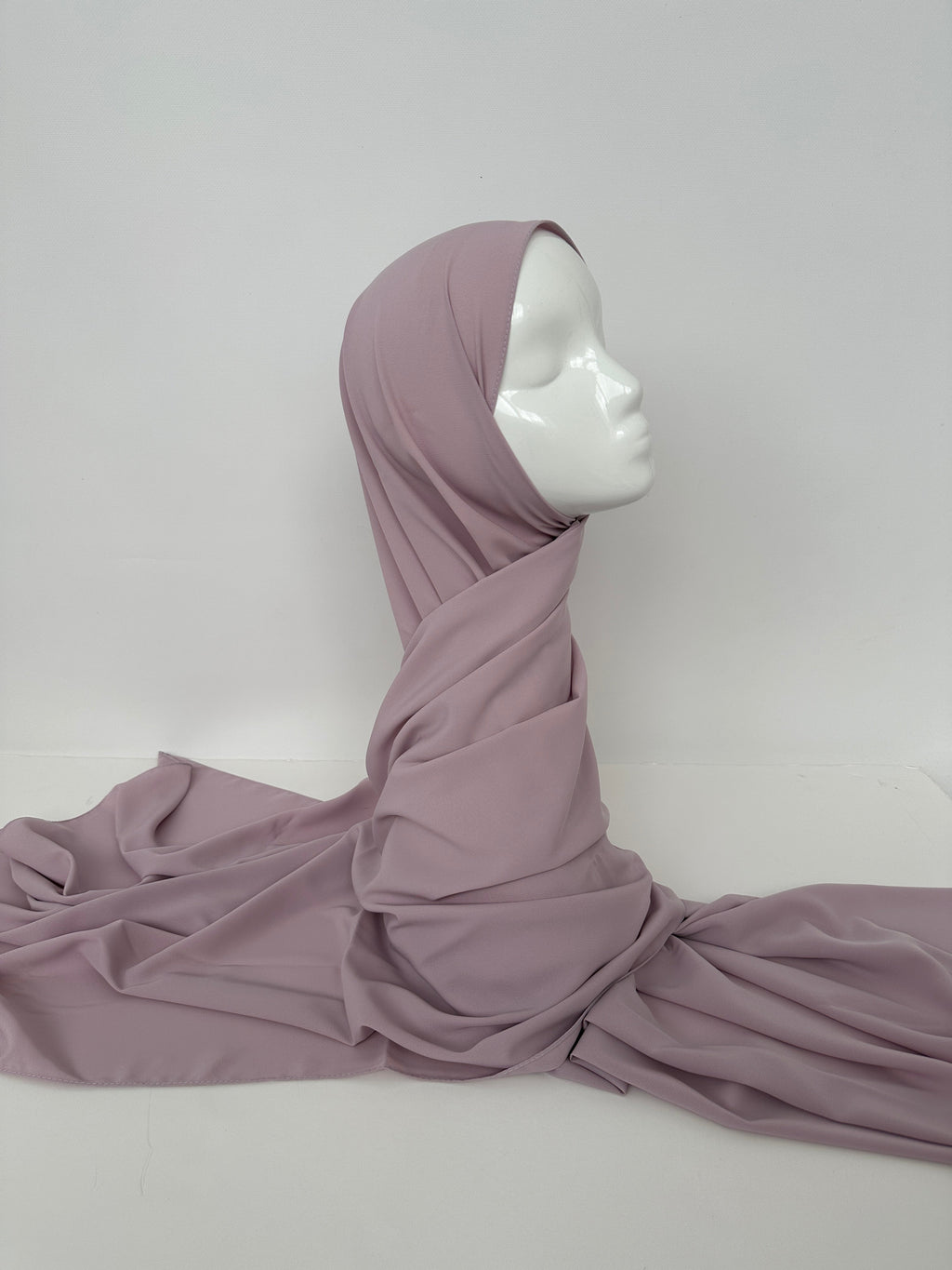 HIJAB SOIE DE MÉDINE VIOLET POUDRÉ