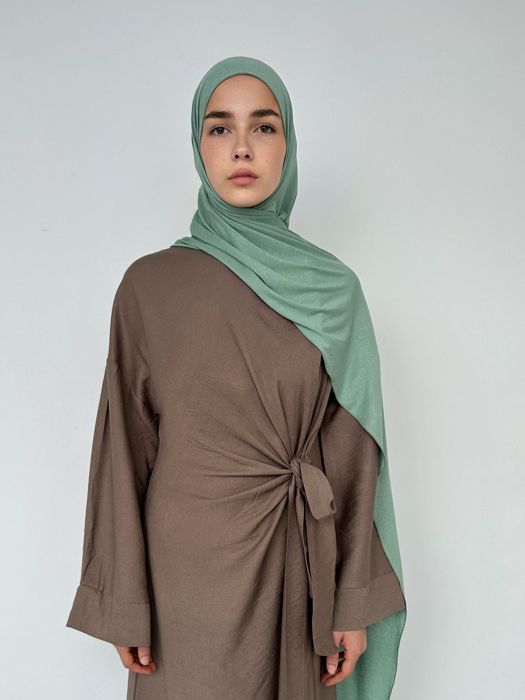 HIJAB JERSEY À ENFILER VERT D’EUX