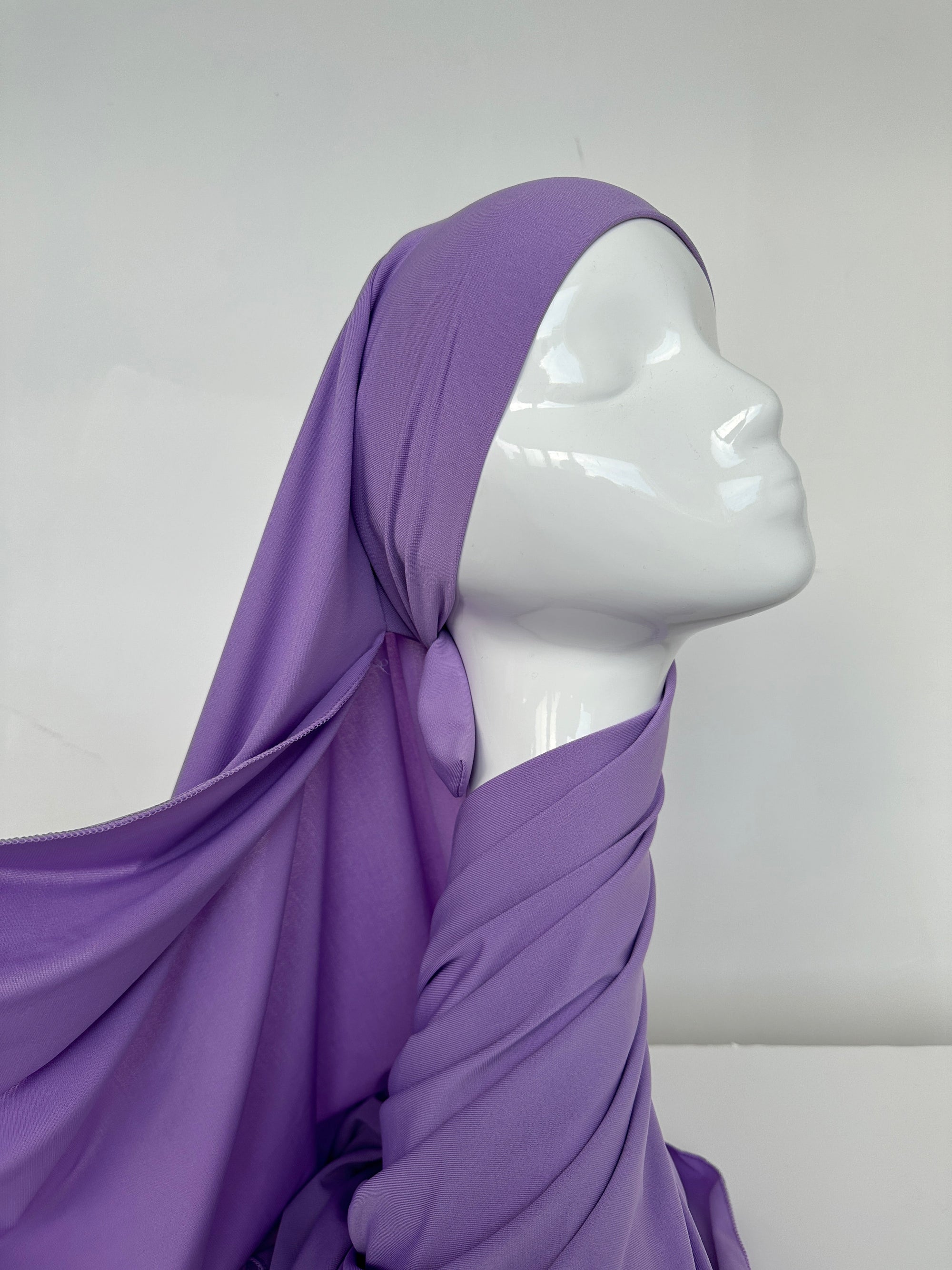 HIJAB JERSEY PREMIUM XL À NOUER LAVANDE