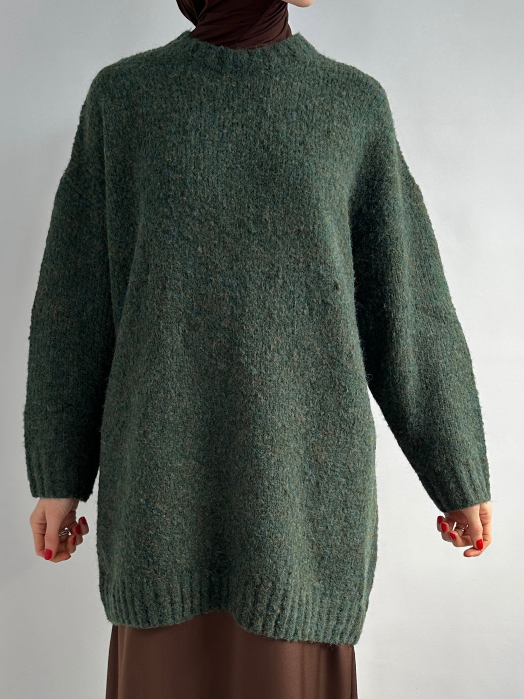PULL LONGUE VERT