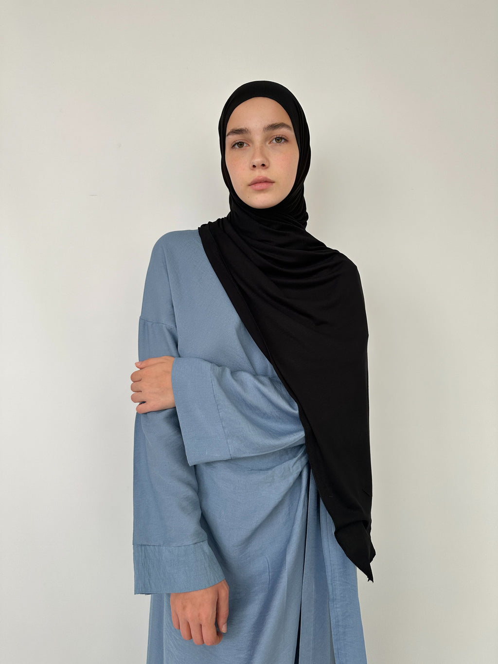 HIJAB JERSEY À ENFILER NOIR