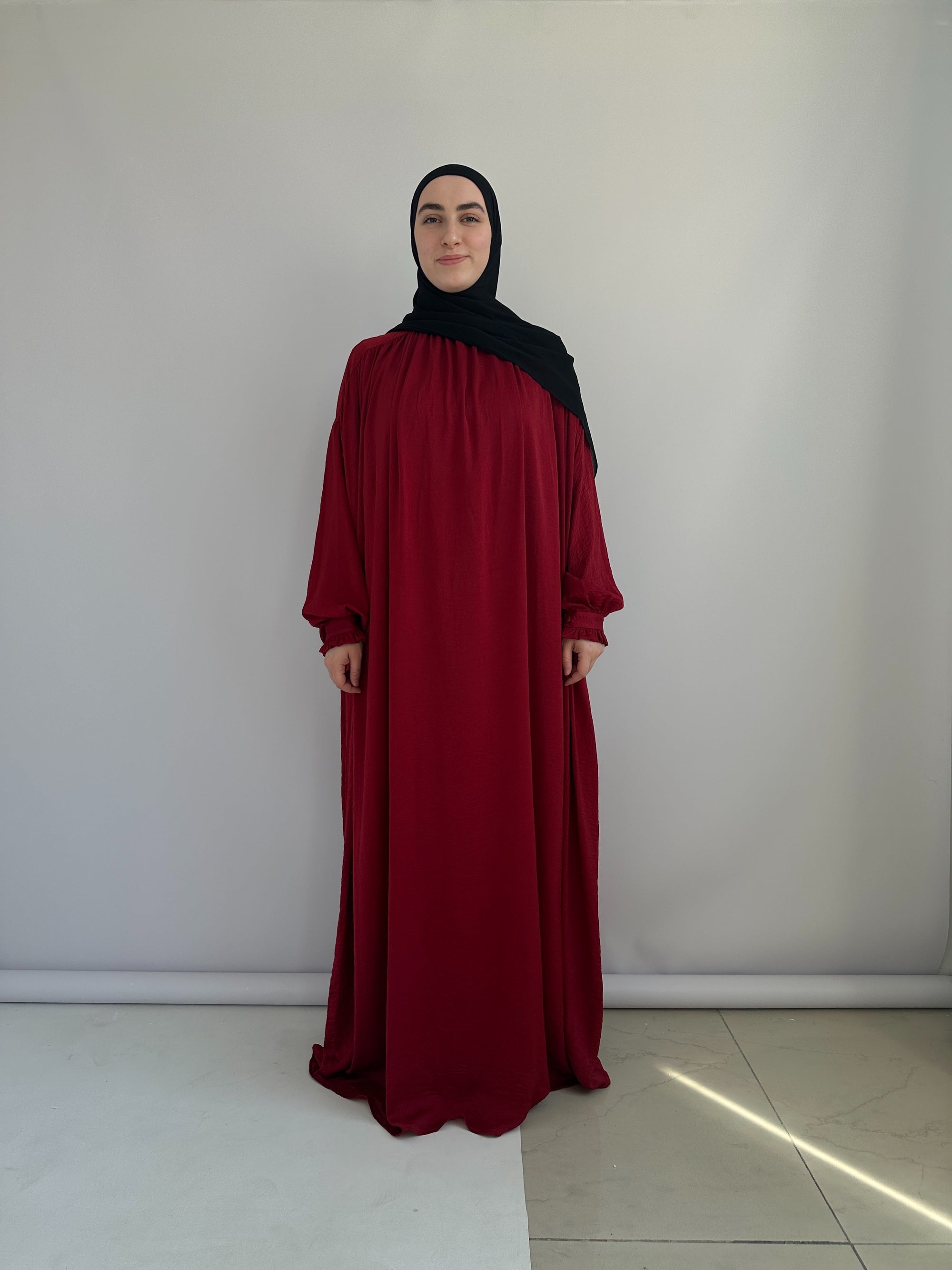 ABAYA SELENE BORDEAUX