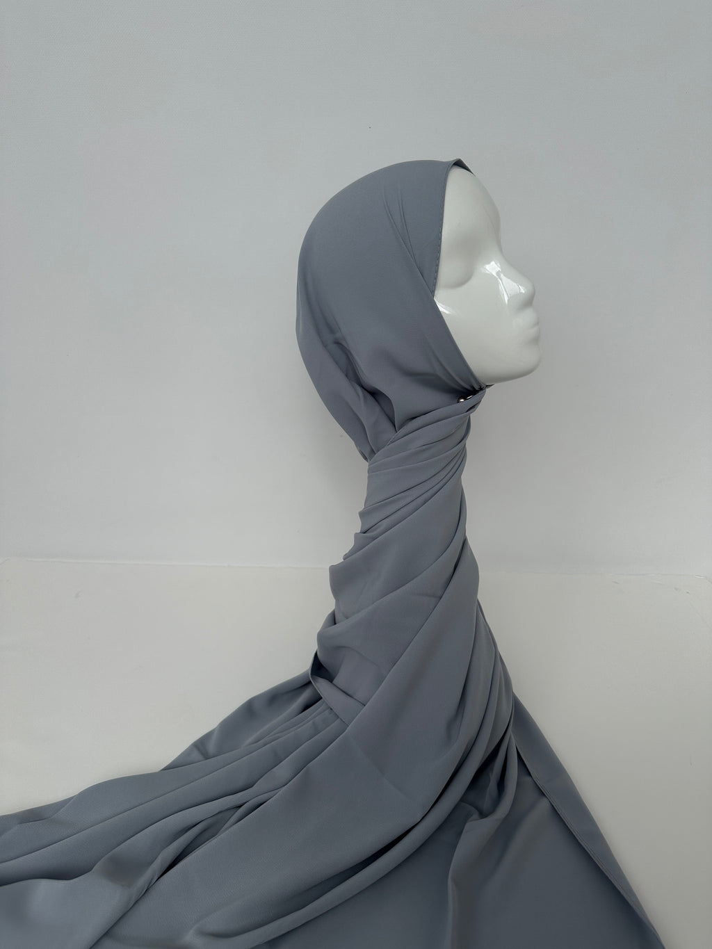 HIJAB SOIE DE MÉDINE GRIS