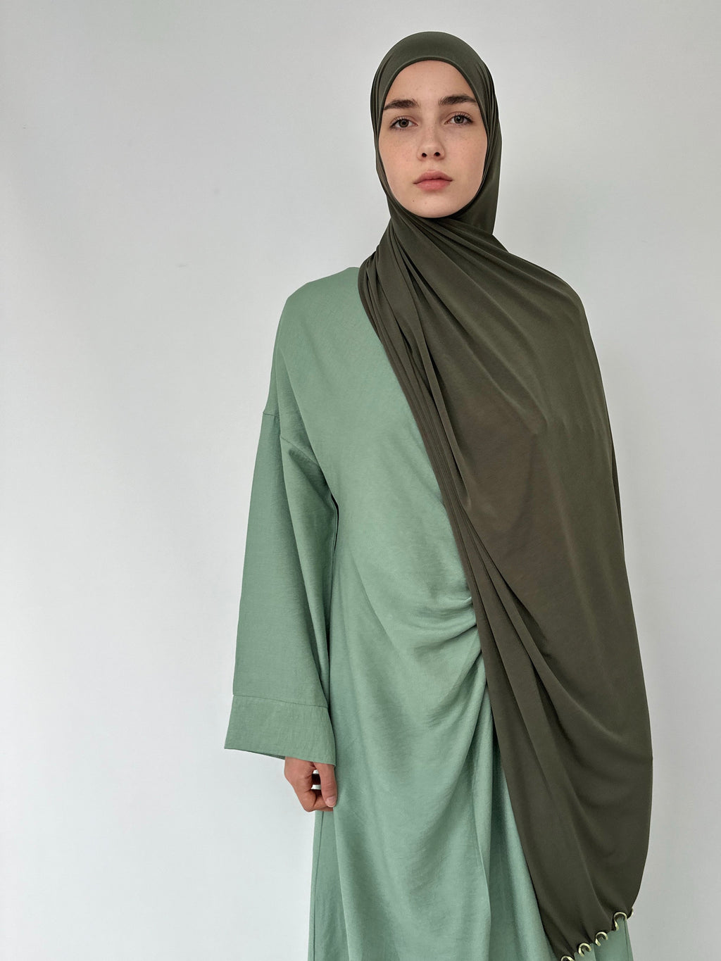 HIJAB JERSEY LUXE FRISÉE KAKI