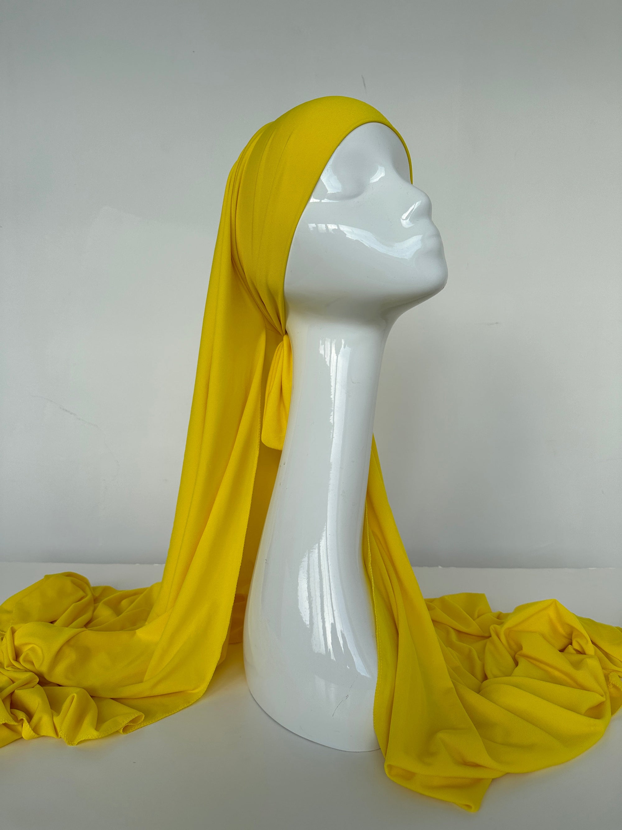 HIJABS JERSEY PREMIUM XL À NOUER CITRON